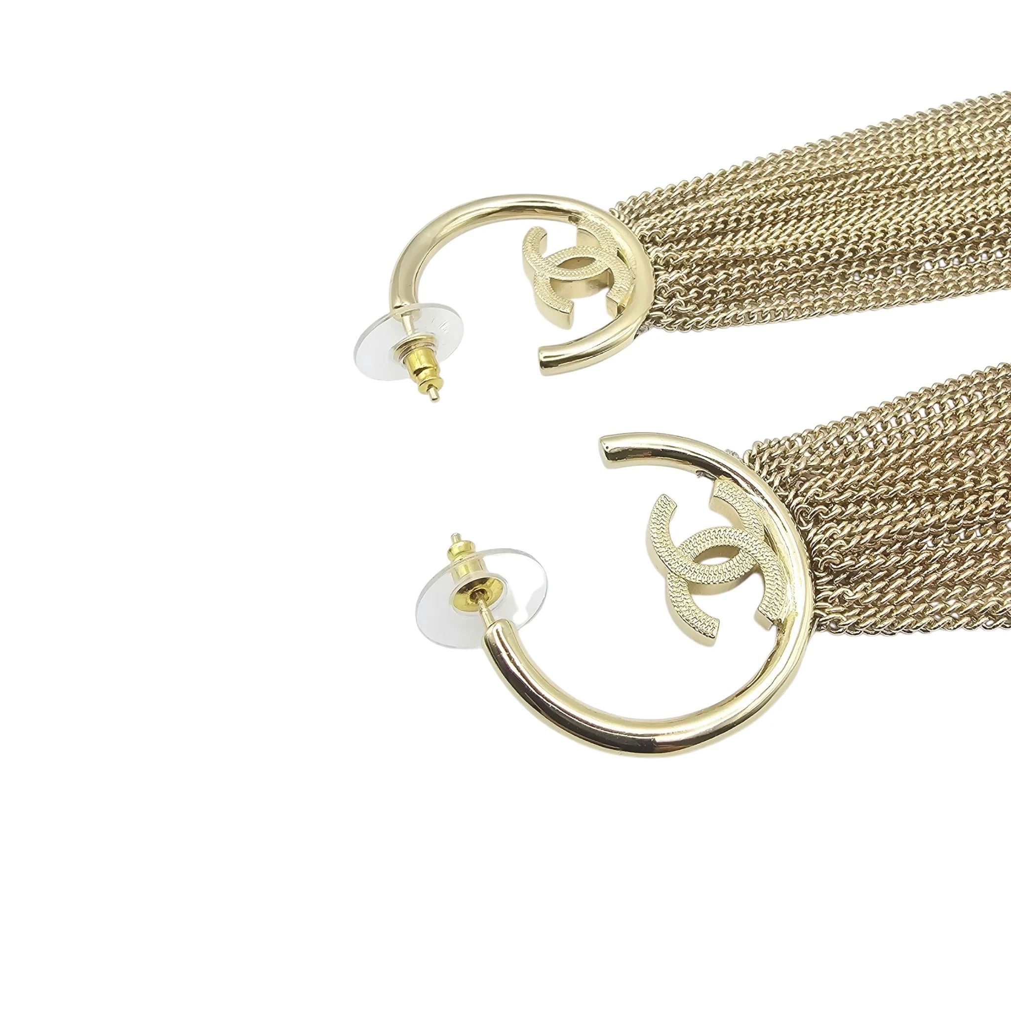 Chanel CC Chain Drop Gold Style Earrings 2022 CHANEL