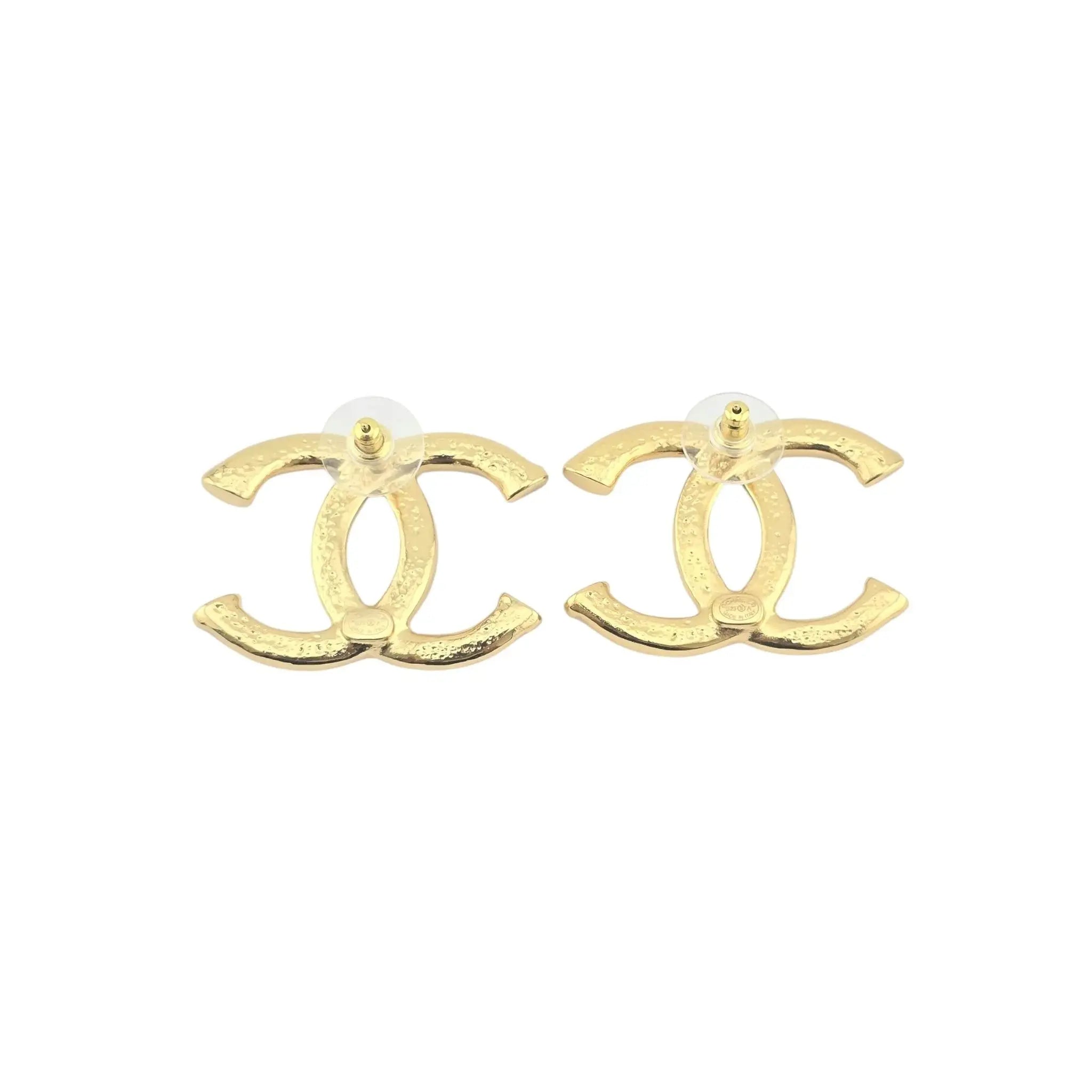 Chanel CC Gold Earrings 2023 CHANEL