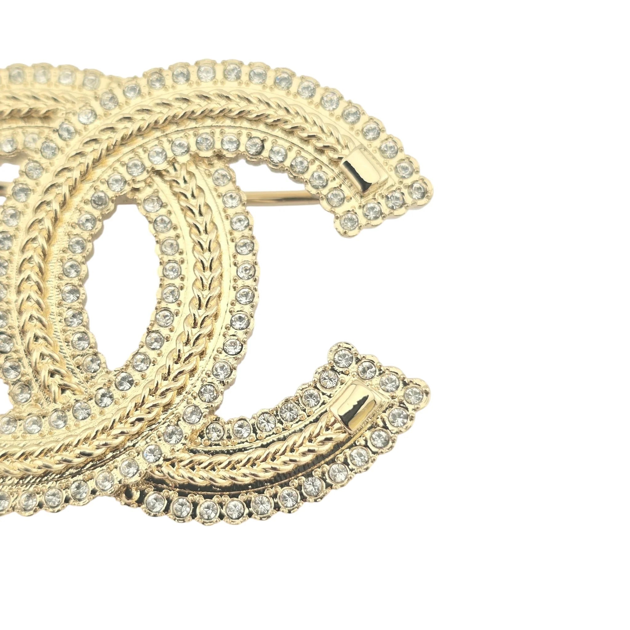 Chanel CC Gold Crystals Brooch 2024 CHANEL