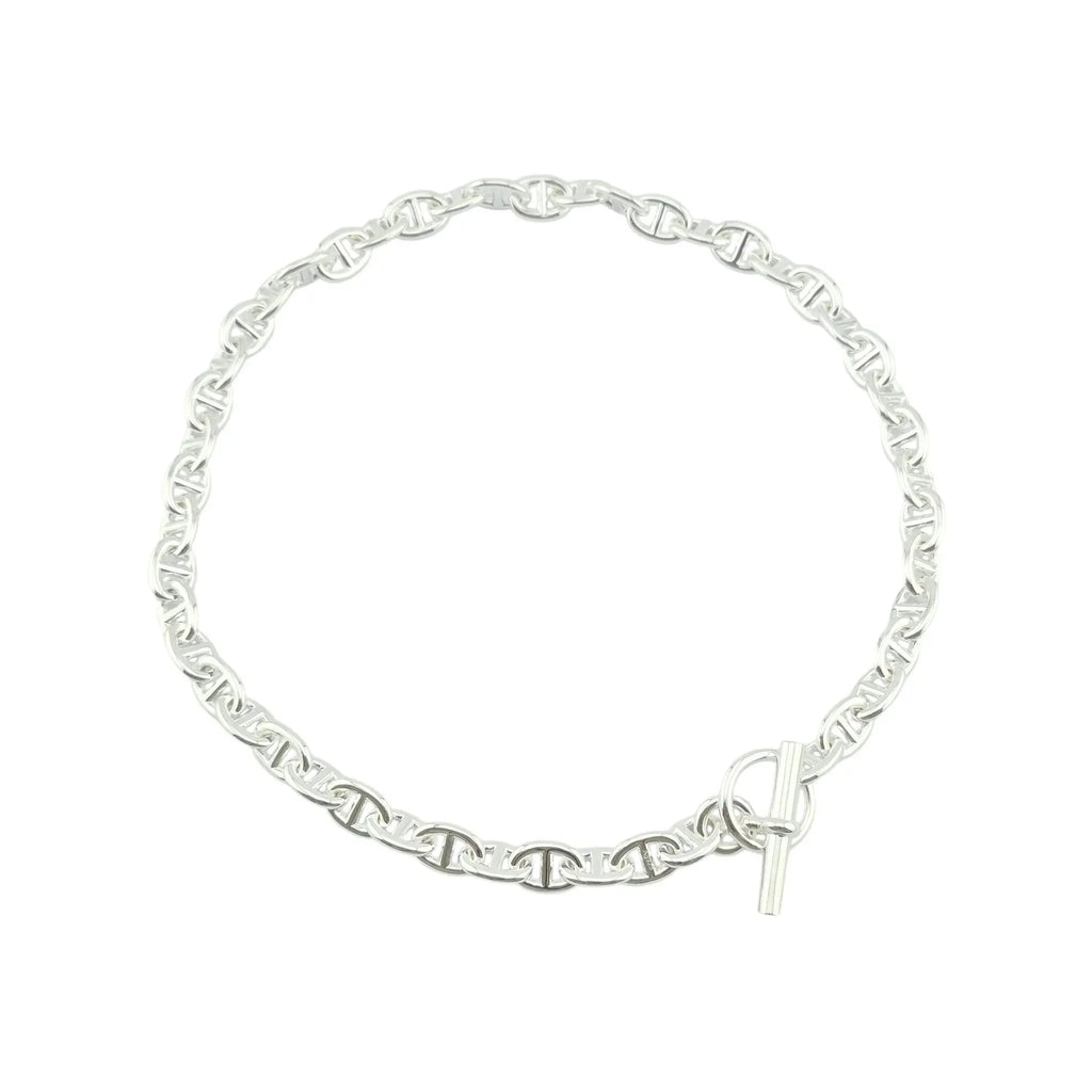 Hermes Chaine d'Ancre Necklace Silver Small Model HERMES