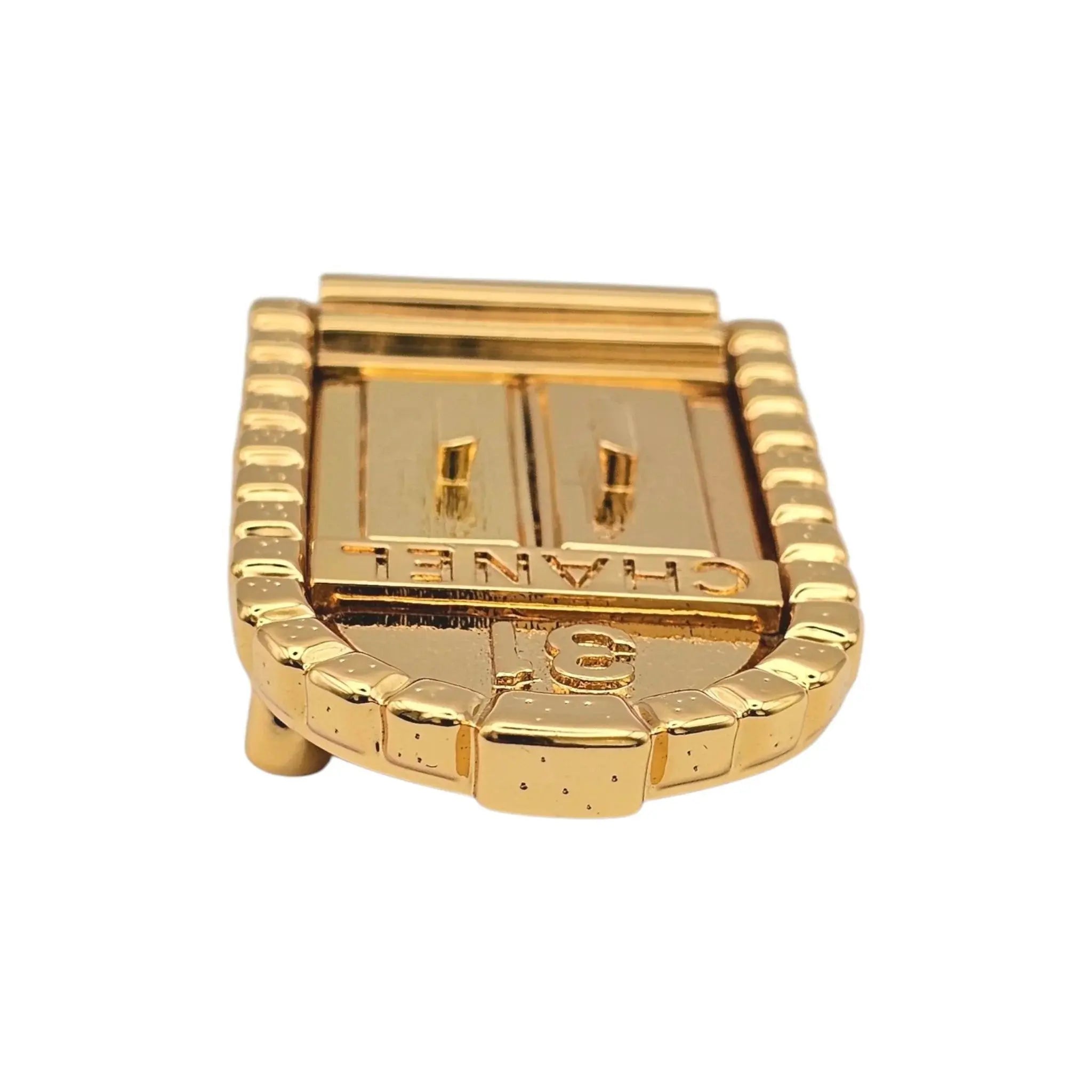 Chanel CC 31 Rue Cambon Door Brooch Gold CHANEL