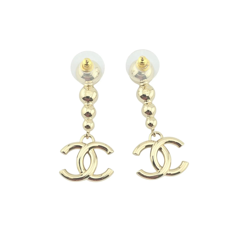 Chanel CC Crystal Drop Earrings 2024 CHANEL