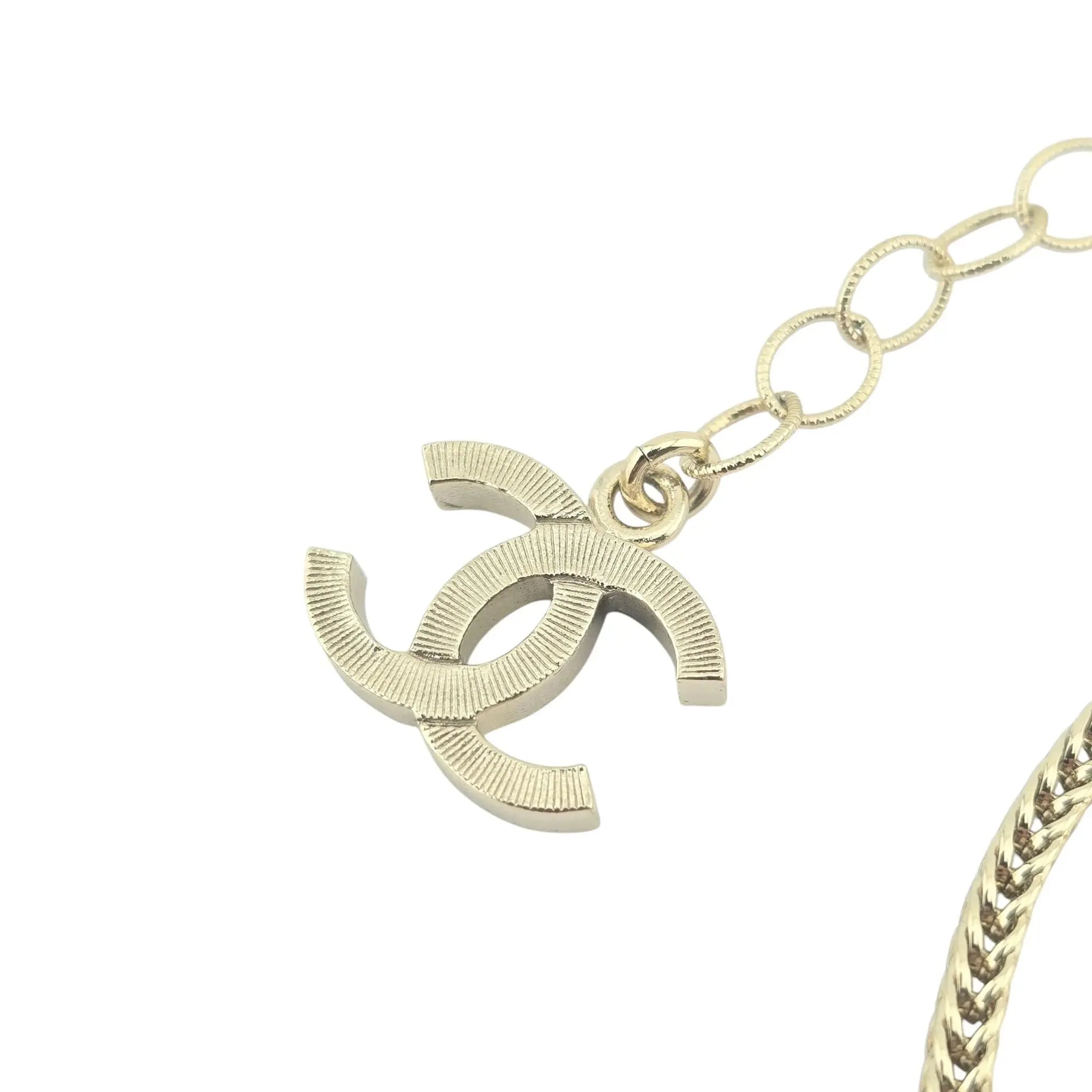 Chanel CC Faux Pearl Necklace B24 CHANEL