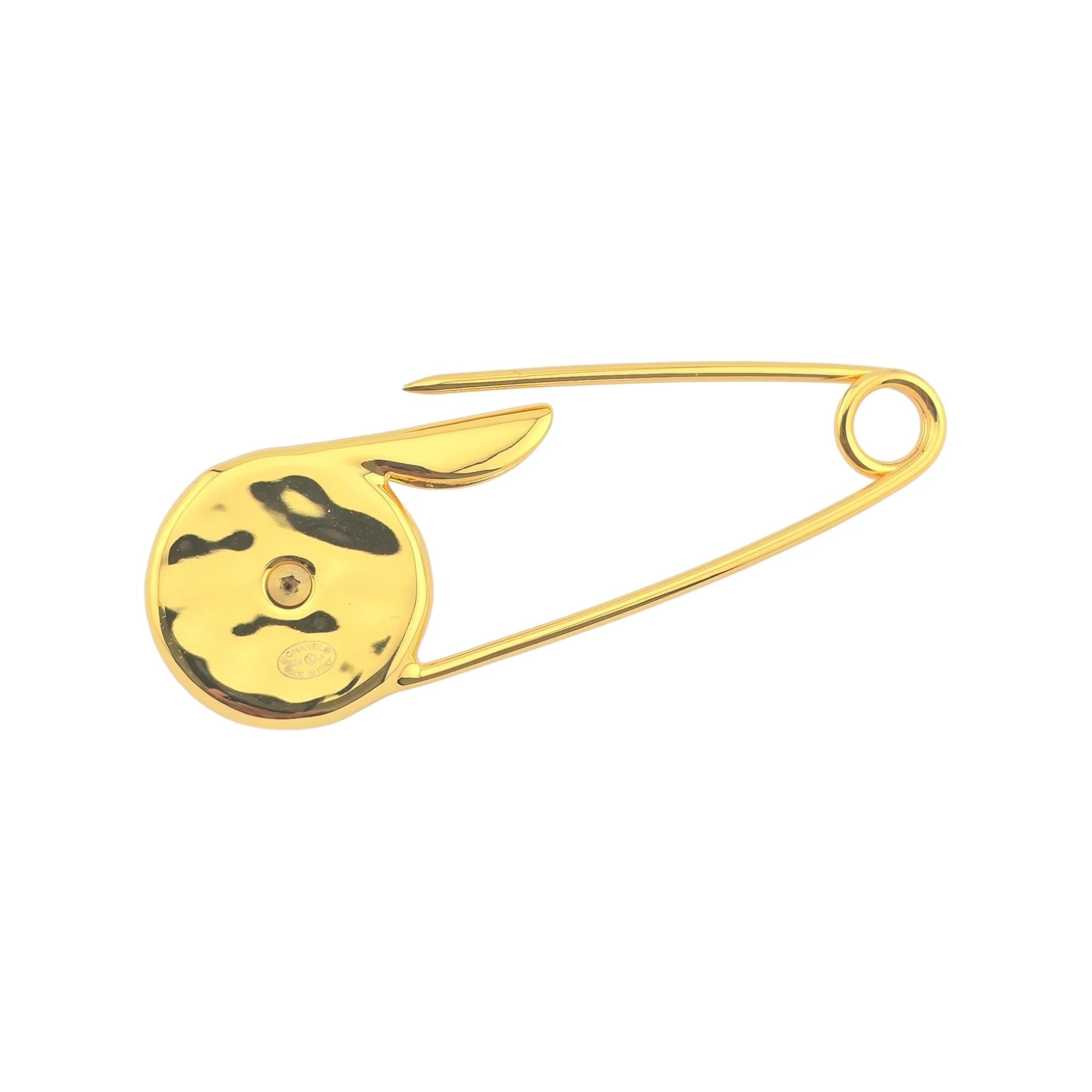 Chanel CC Gold Pin Brooch 2024 CHANEL