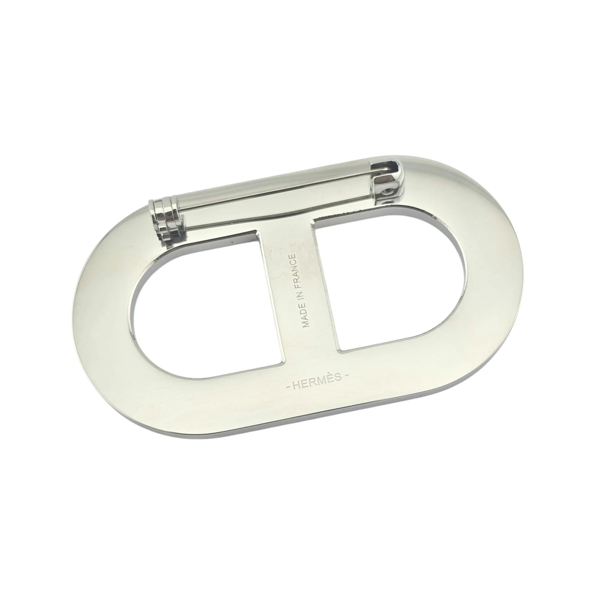 Hermès Chaine D’Ancre Brooch Epsom Black HERMES