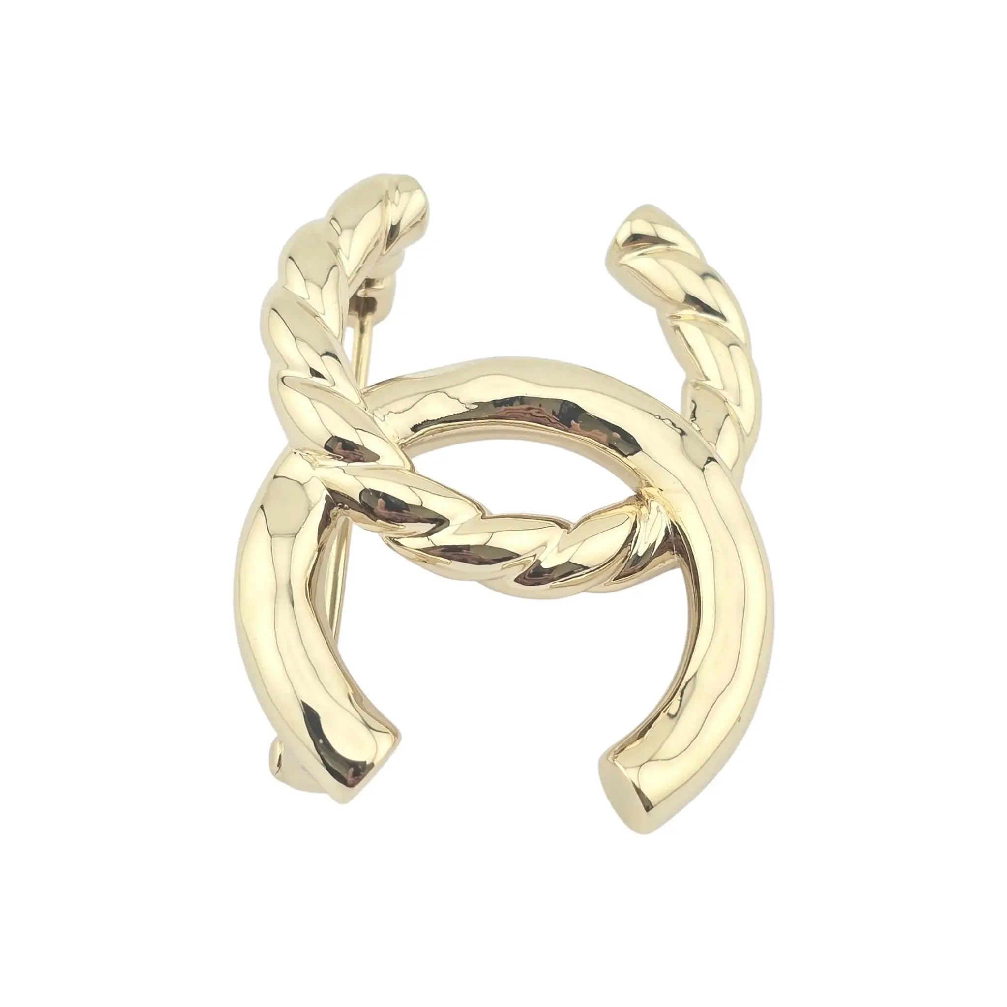 Chanel CC Gold Logo Brooch 2025 CHANEL