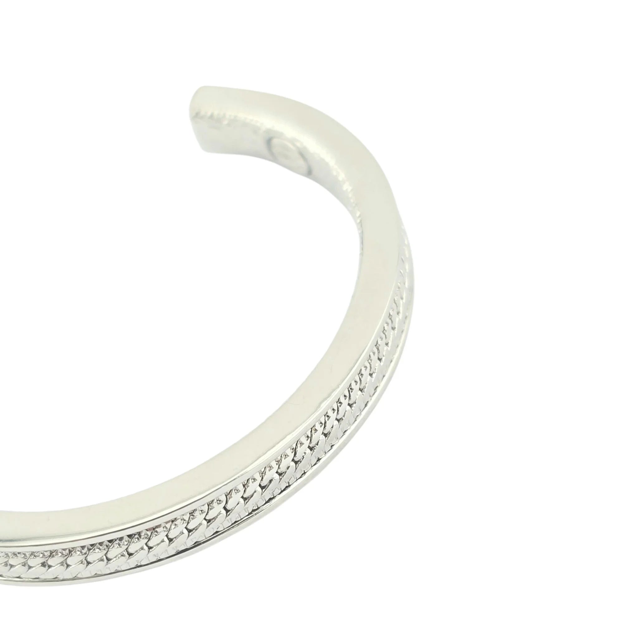 Chanel CC Silver Hoop Earrings 2024 CHANEL