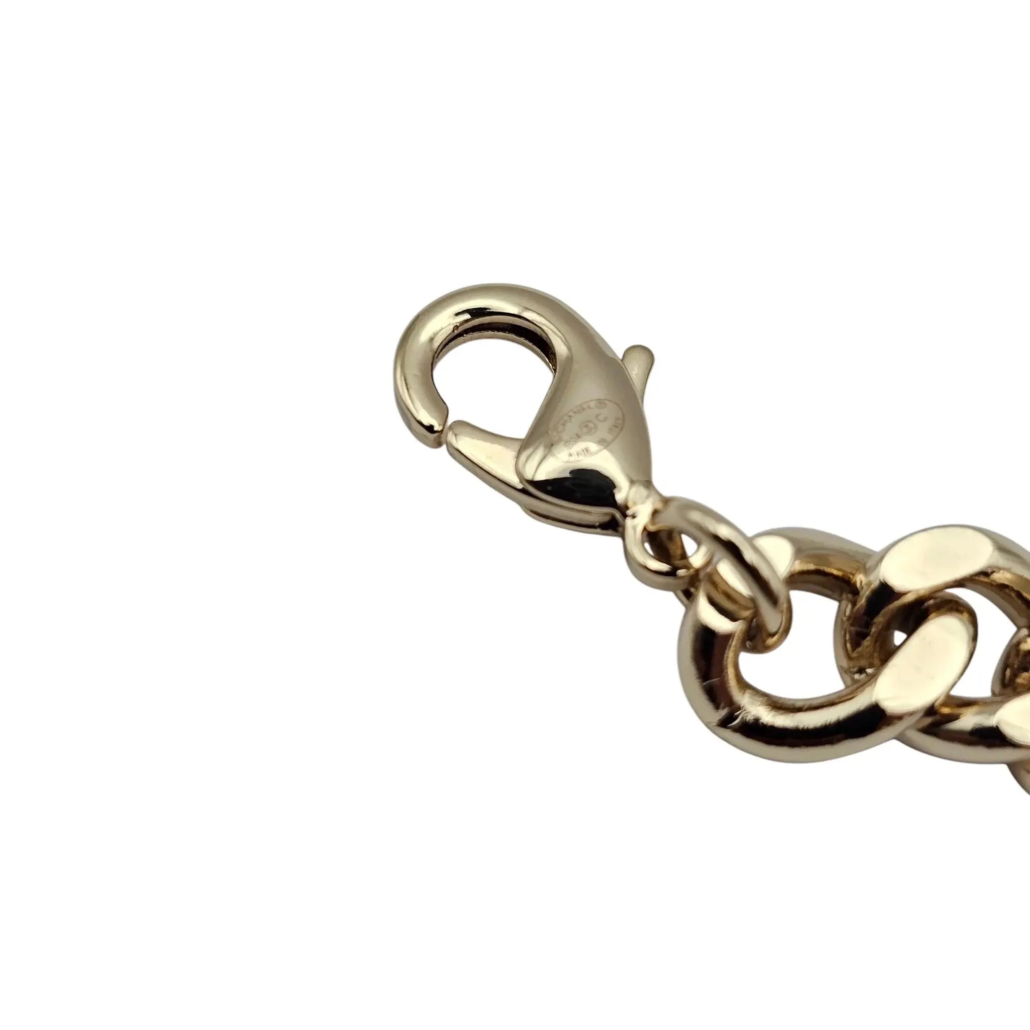 Chanel Metal Enamel Chain CC Long Necklace Gold Multicolor B24 BIJOUX HEAVEN