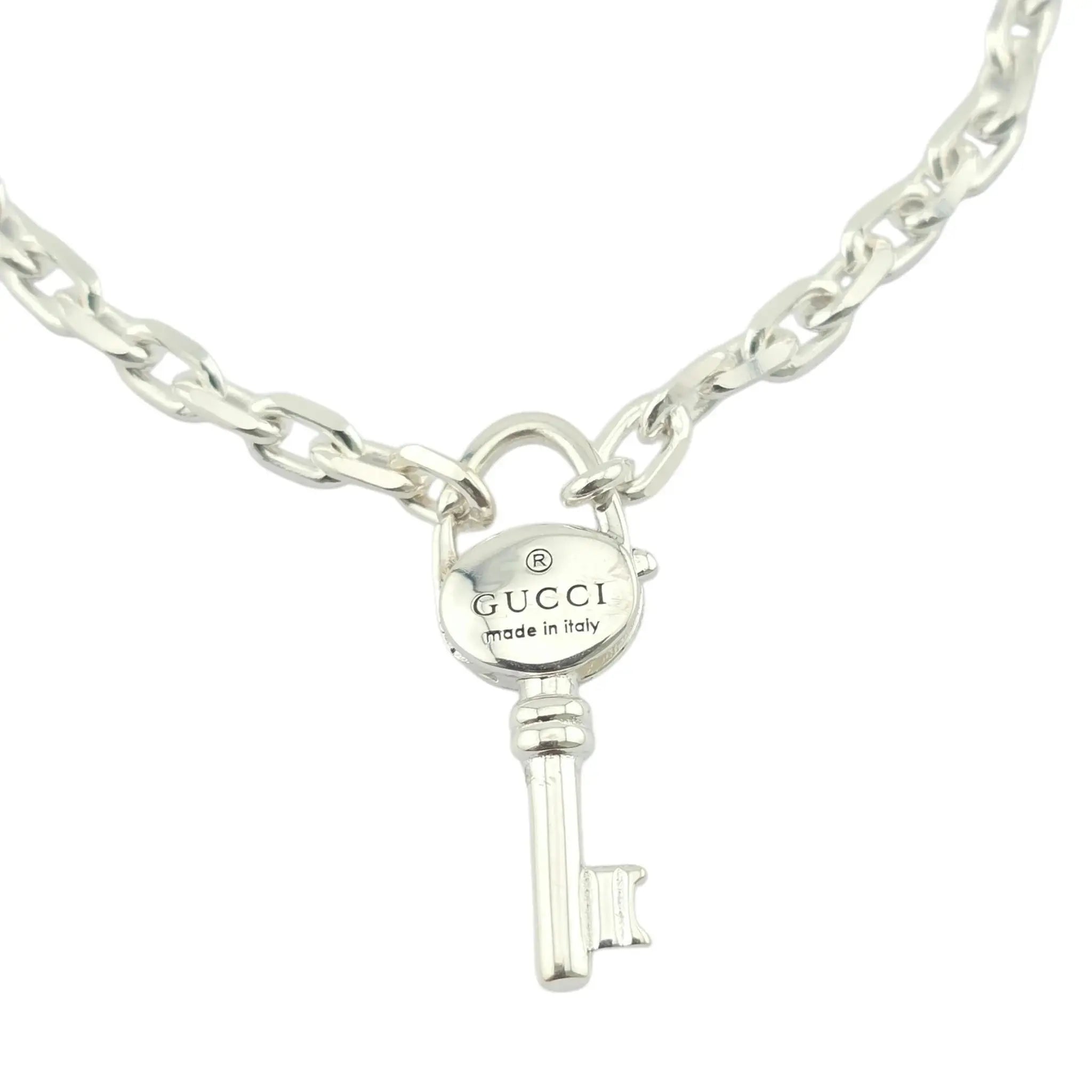 GUCCI Trademark Chain Bracelet Key 925 Sterling Silver GUCCI