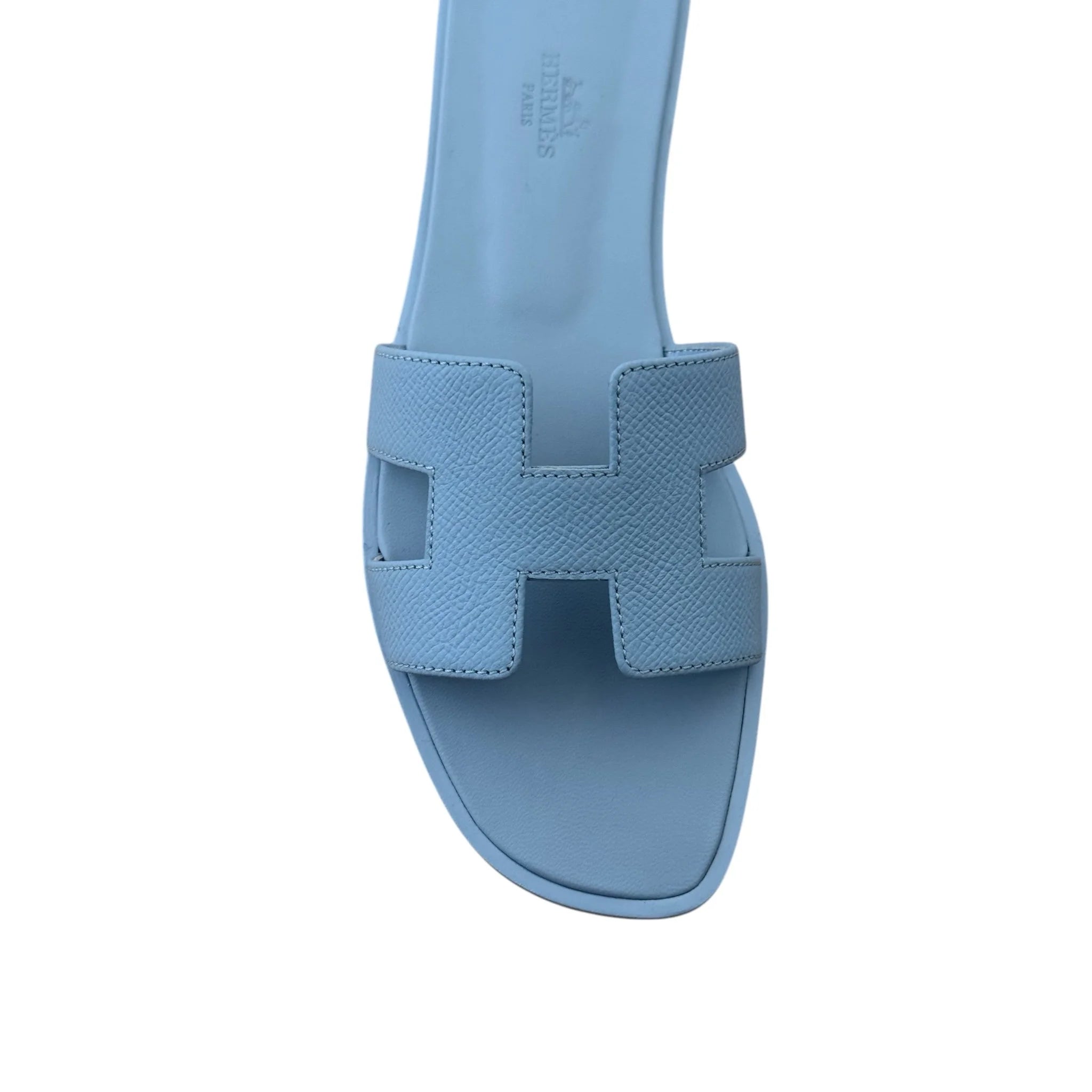 Hermes Oran Sandal Gris Antarctique (Blue) 39 UK 6 HERMES