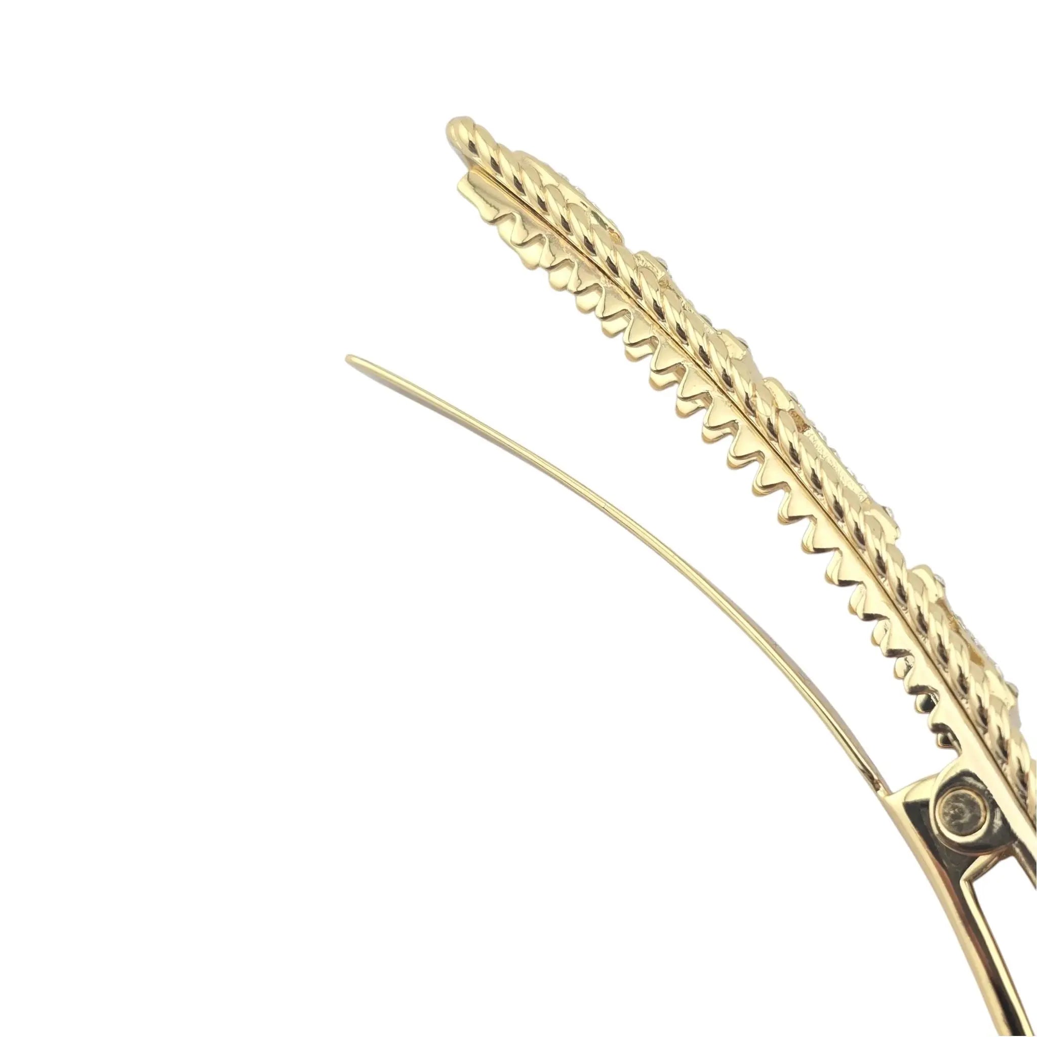 Chanel Strass Crystal Gold Hair Clip 2022 CHANEL