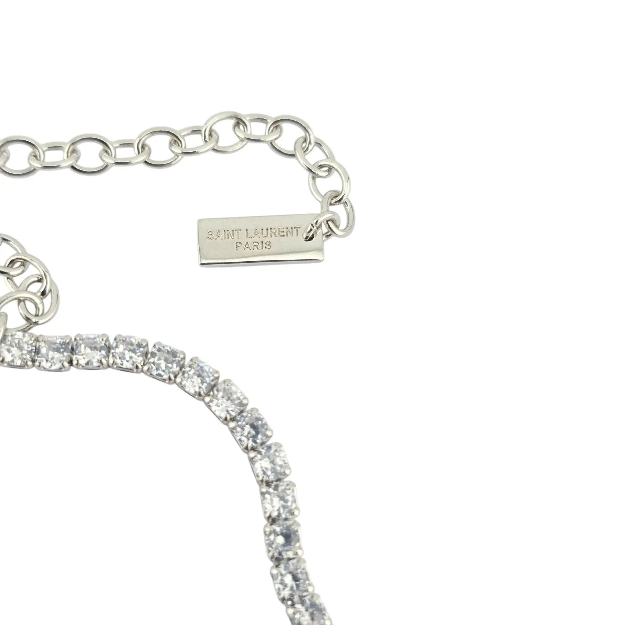 Saint Laurent YSL Crystal Necklace SAINT LAURENT
