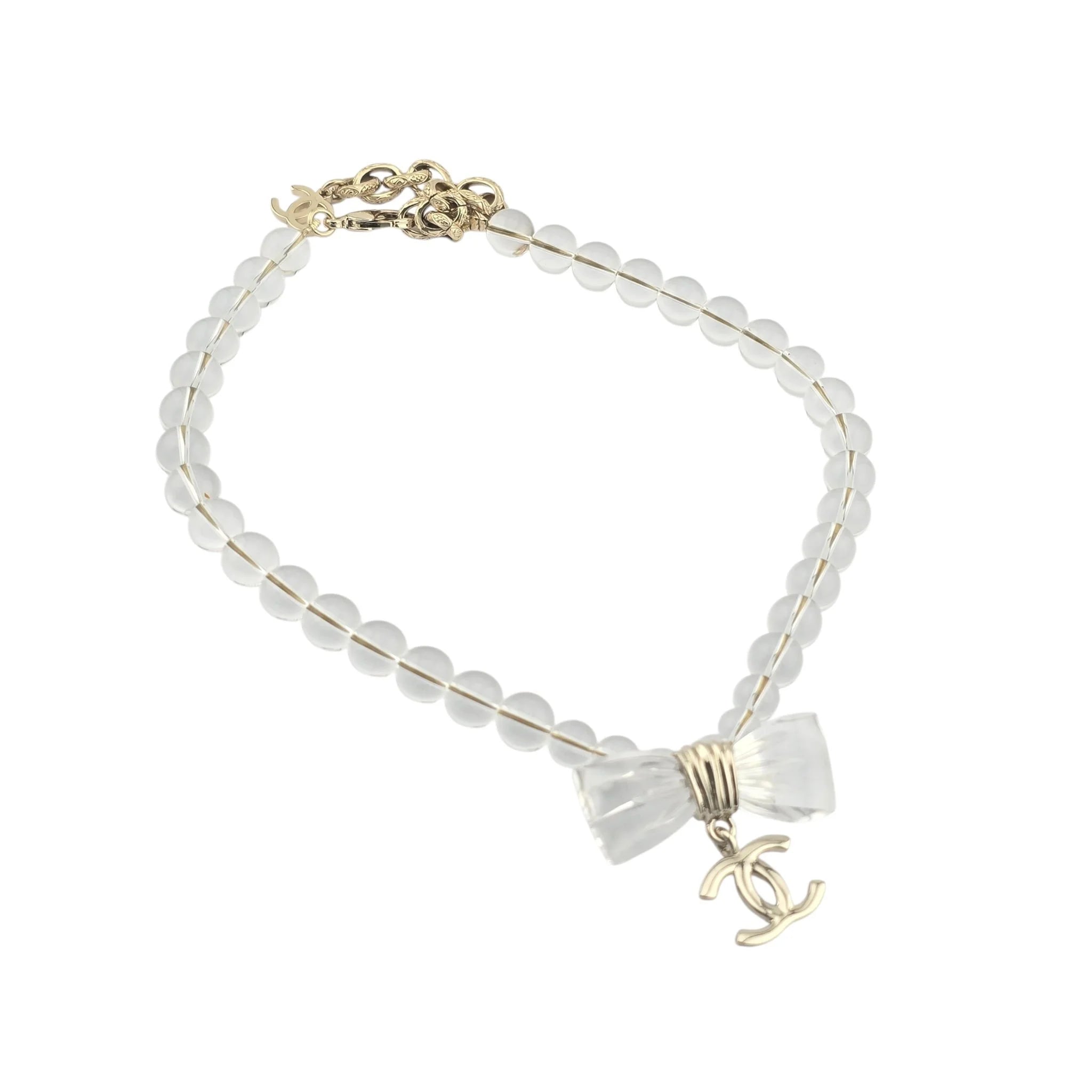 Chanel CC Transparent Resin Choker Necklace 2025 CHANEL