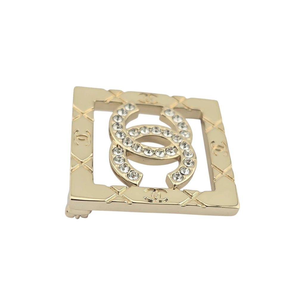 Chanel CC Square Crystal Brooch 2025 CHANEL