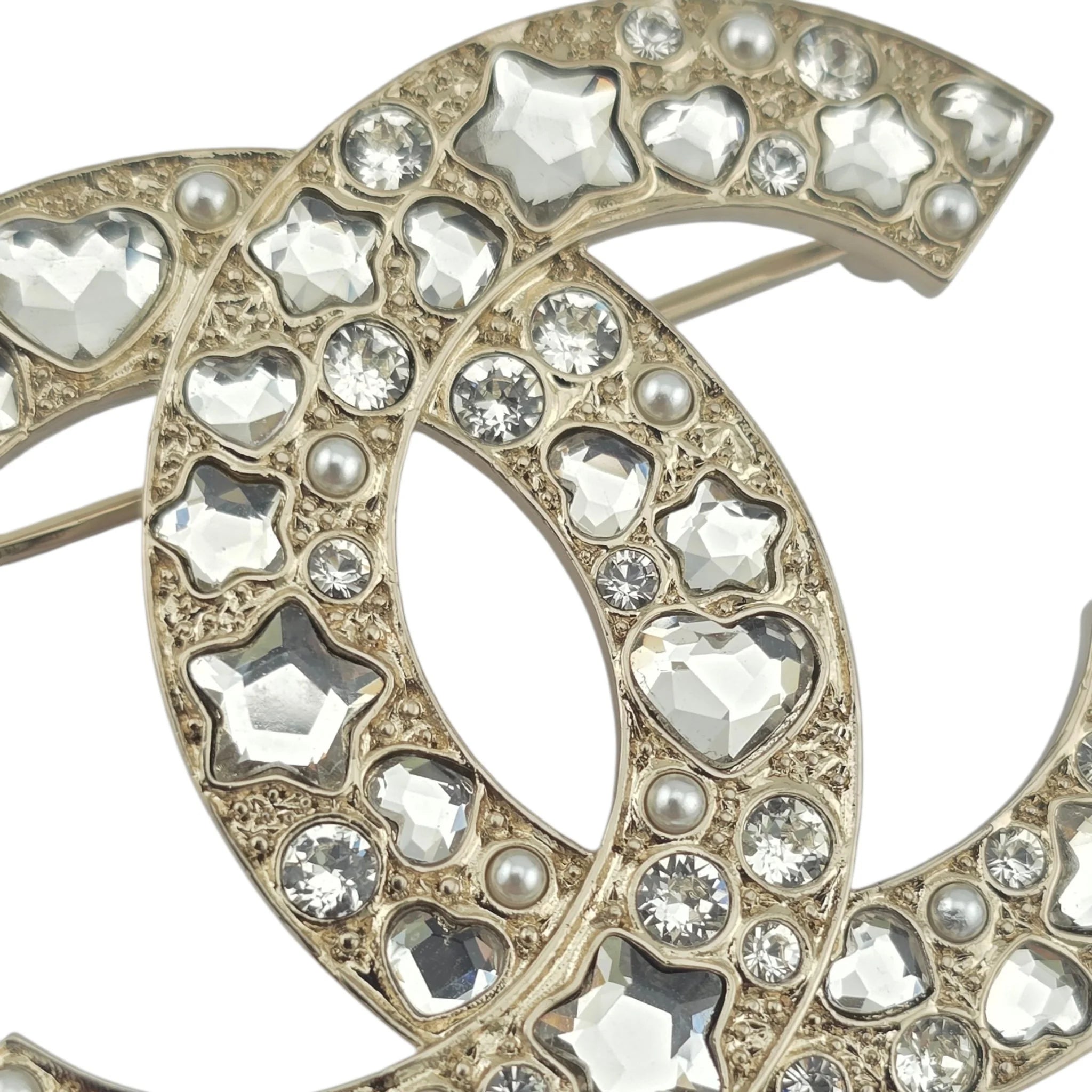 Chanel CC Gold Star Crystal Brooch 2025 CHANEL