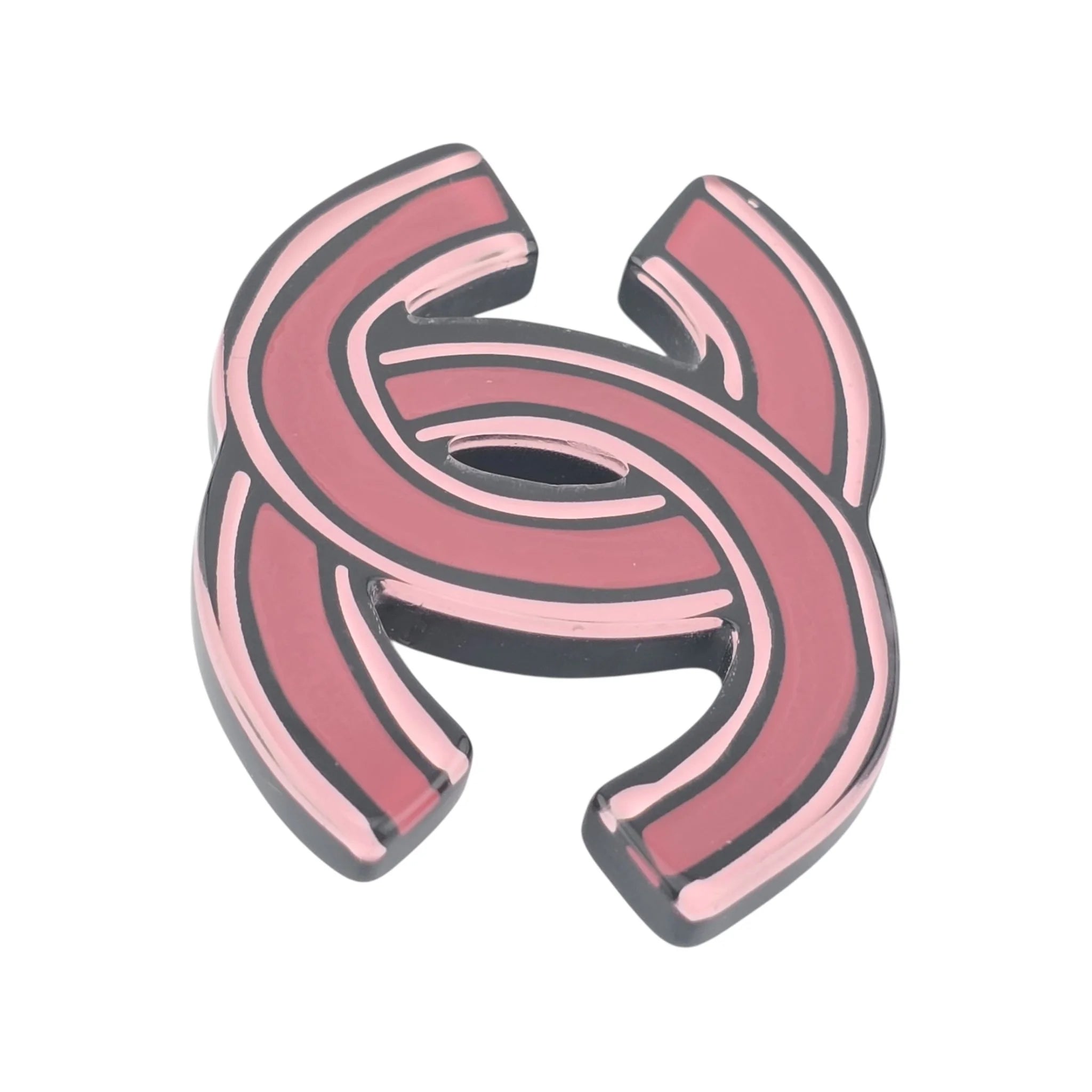 Chanel CC Resin Pink Brooch 2023 CHANEL