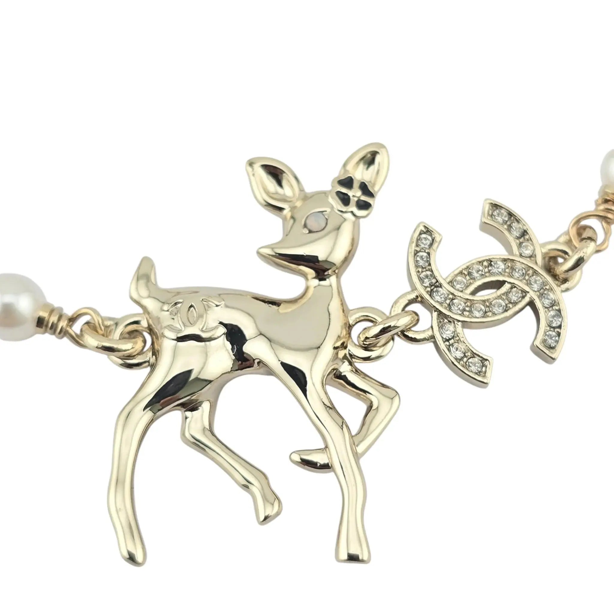 Chanel CC Deer Pendant Bracelet 2025 CHANEL