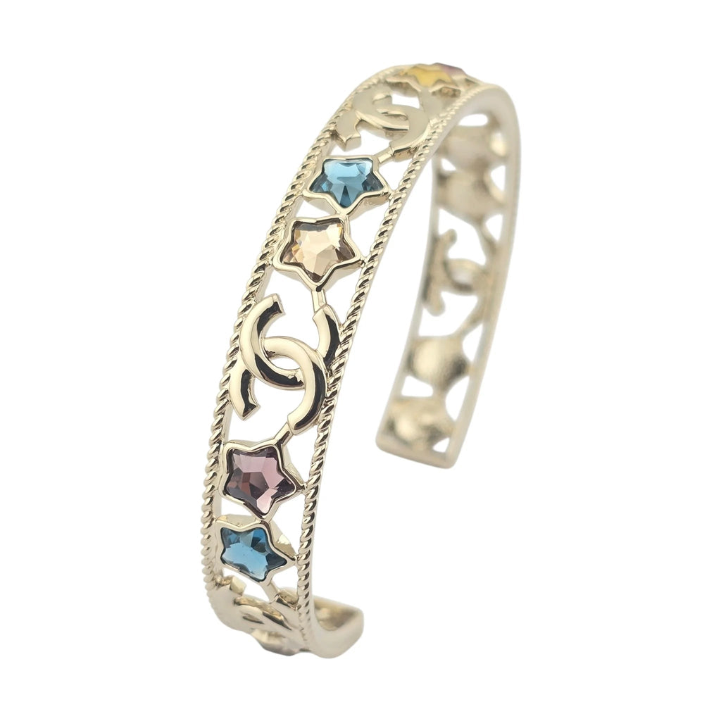 Chanel CC Multicolour Cuff Bangle 2025 CHANEL