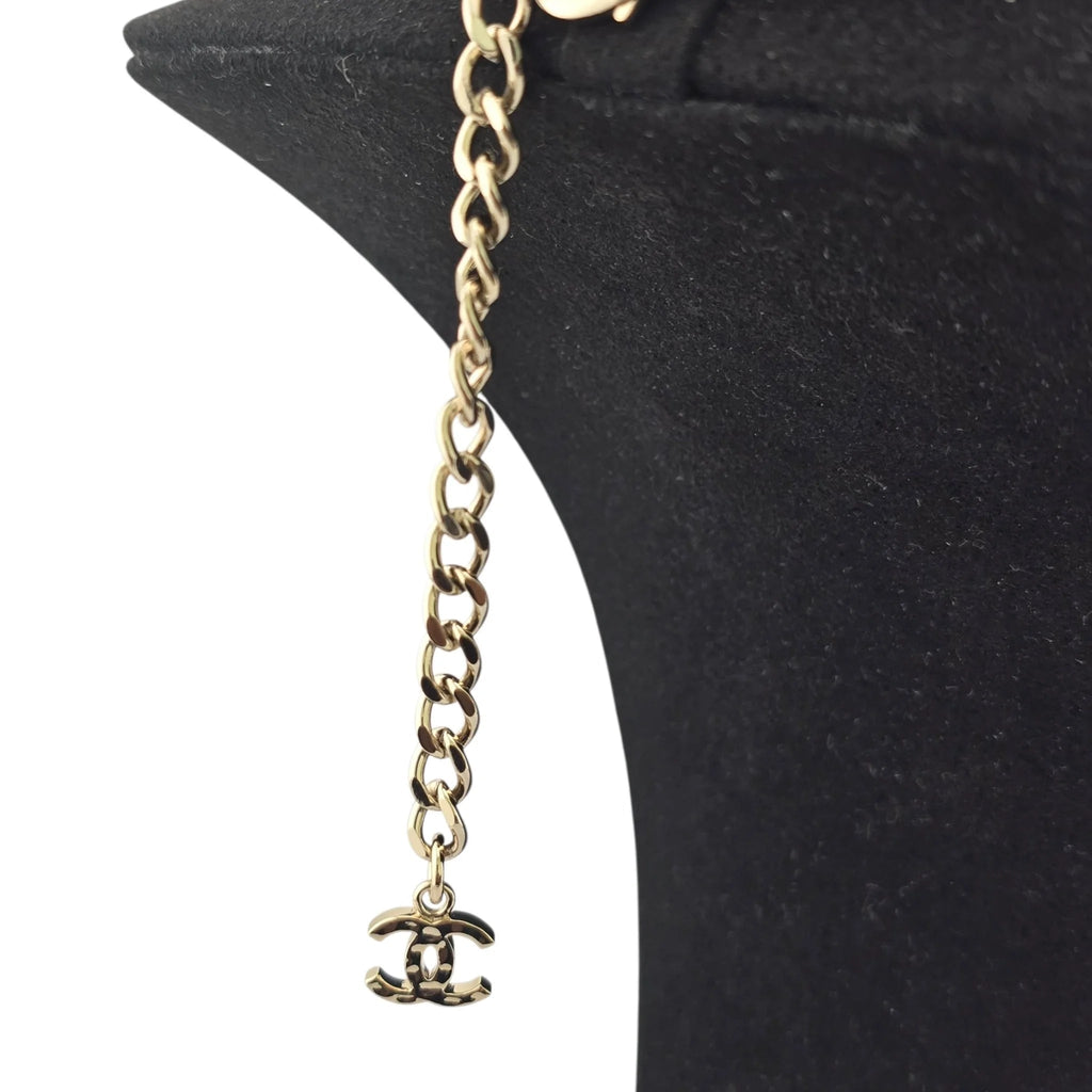 Chanel Yellow Gold Comb Necklace 22-23FW CHANEL
