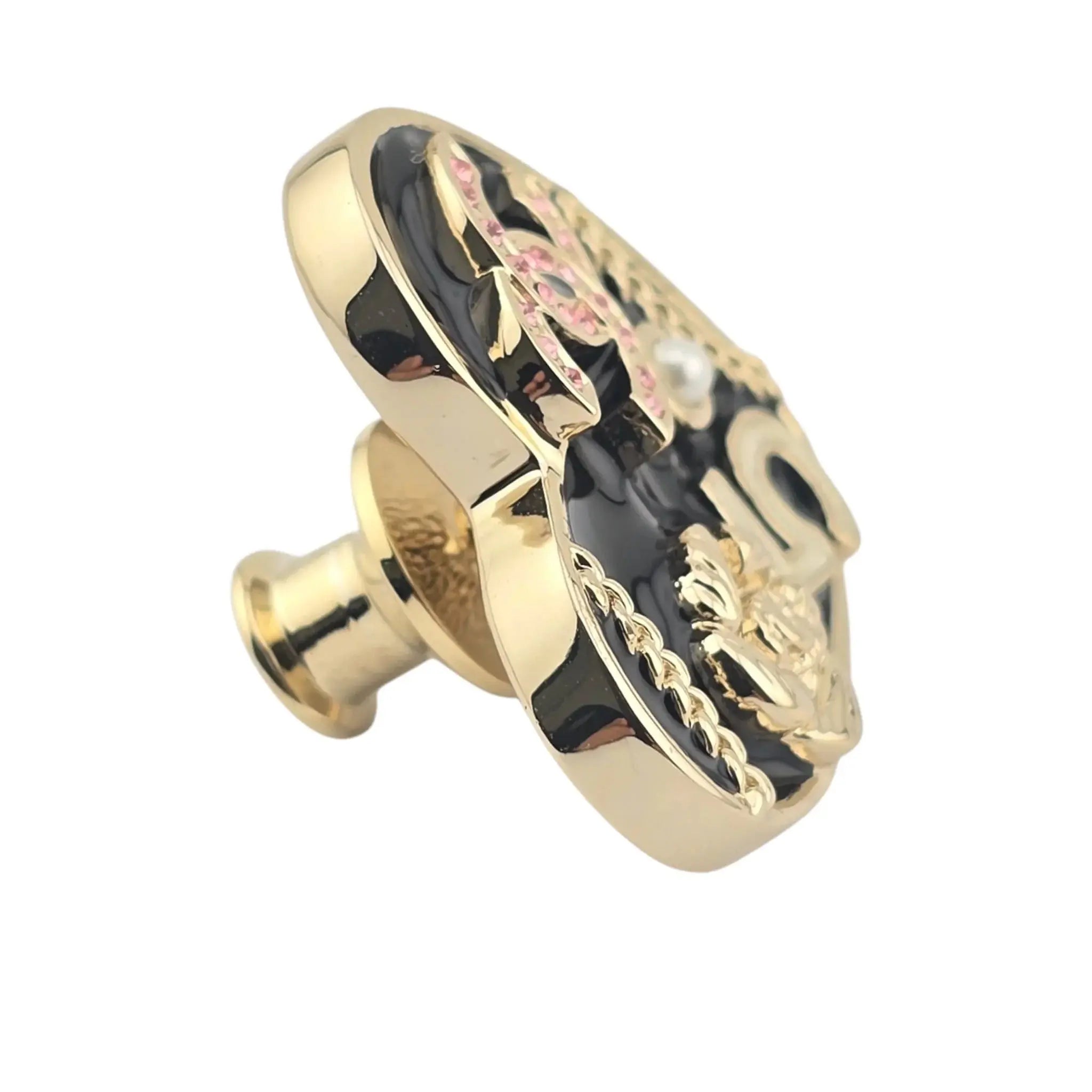 Chanel CC Black Heart Pin Brooch 2024 CHANEL