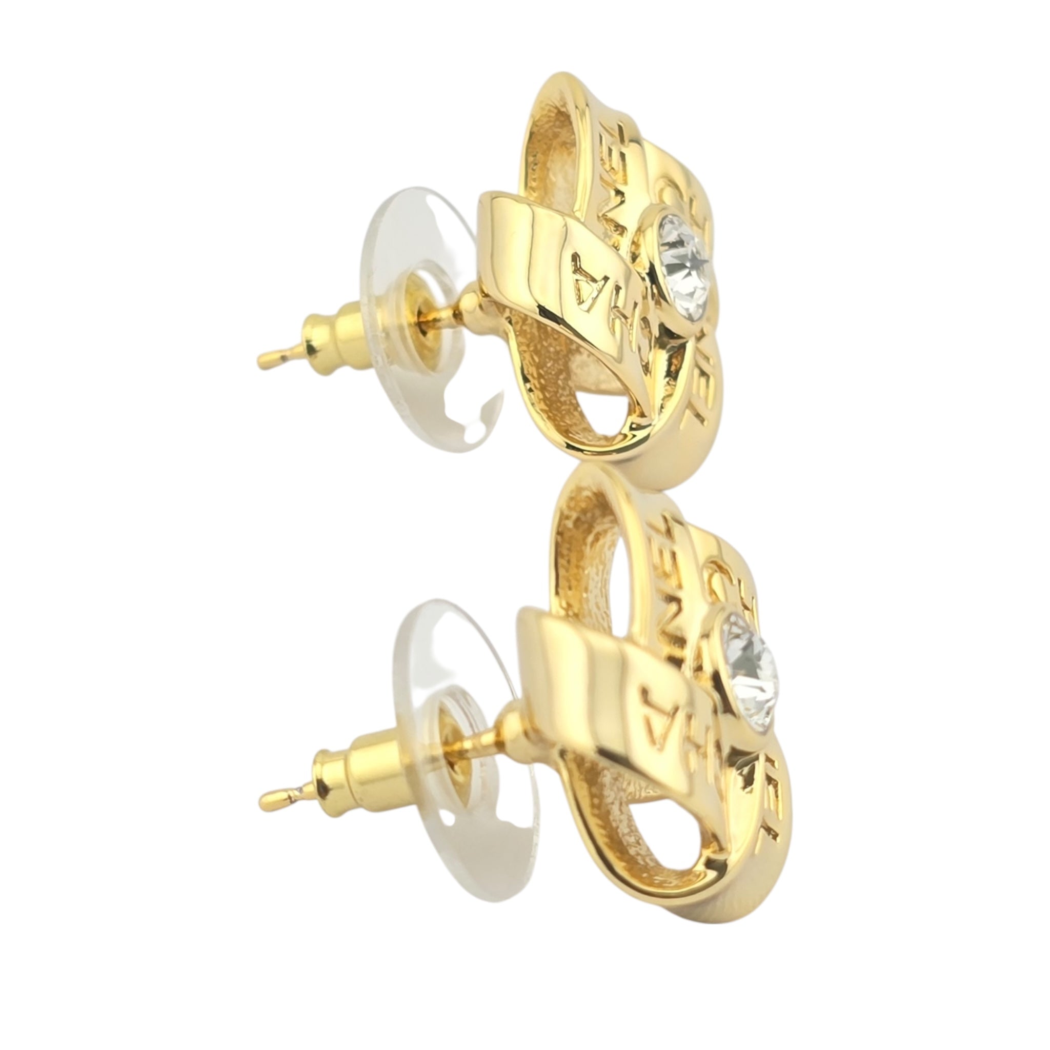 Chanel Gold Crystal Earrings 2025 CHANEL