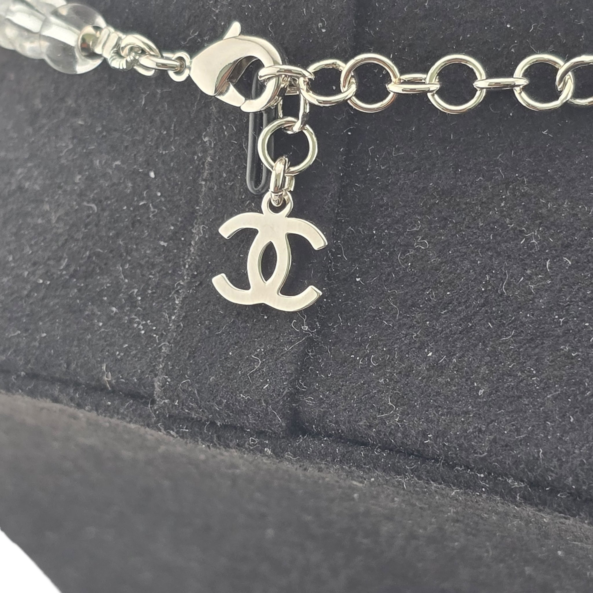 Chanel CC Transparent Pearl Choker Necklace 2025 CHANEL