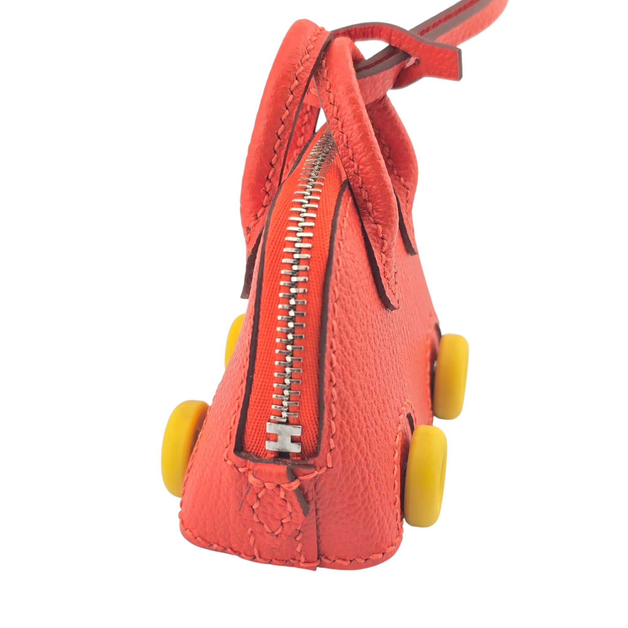 Hermes Bolide On Wheels Bag Charm Orange