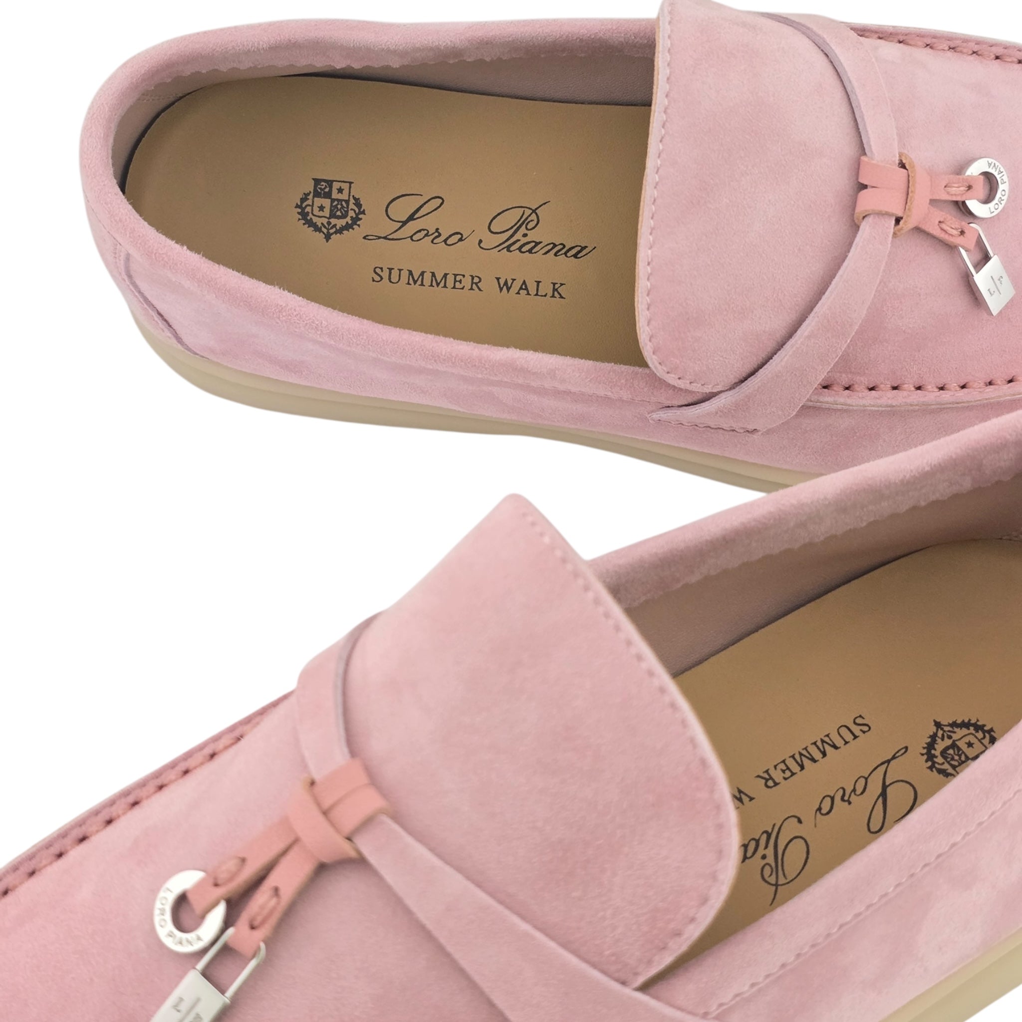 Loro Piana Summer Charms Walk Loafer - Pink