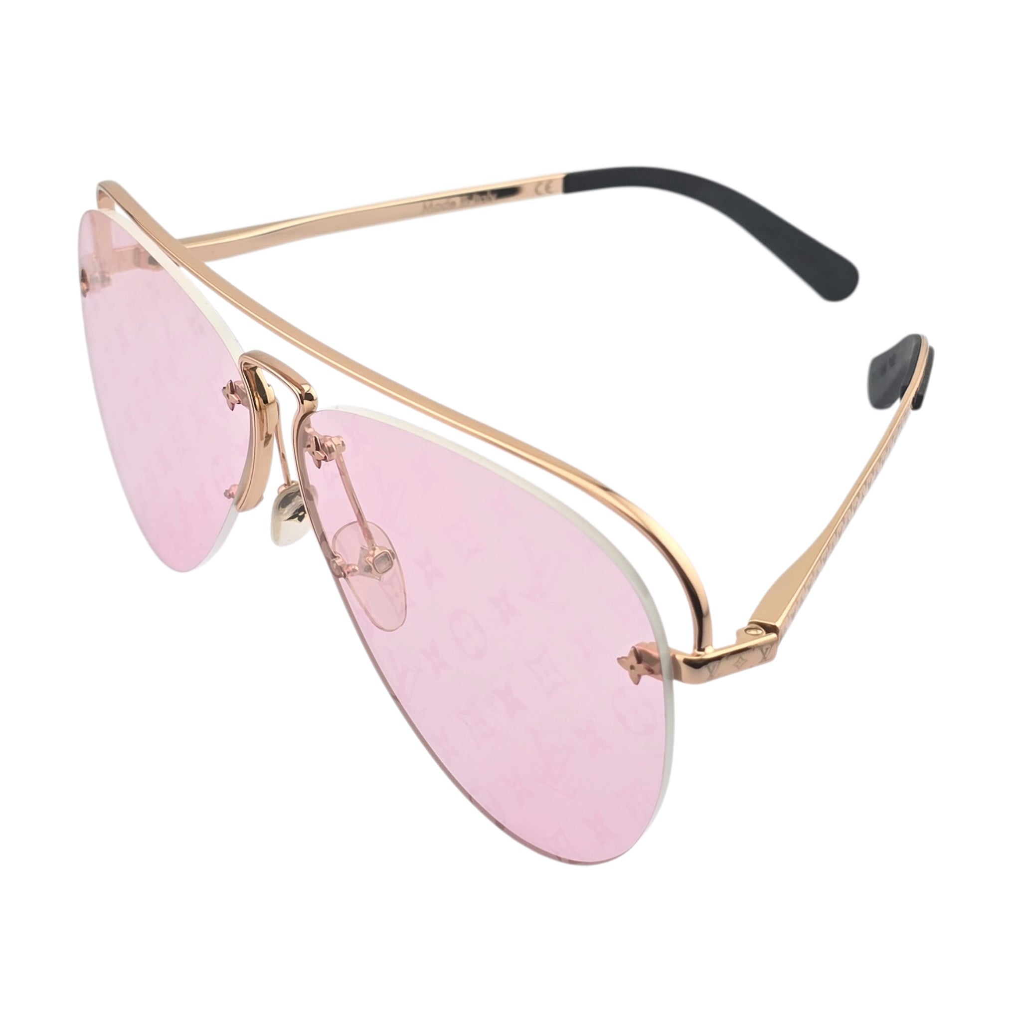 LOUIS VUITTON LV GREASE GOLD SUNGLASSES