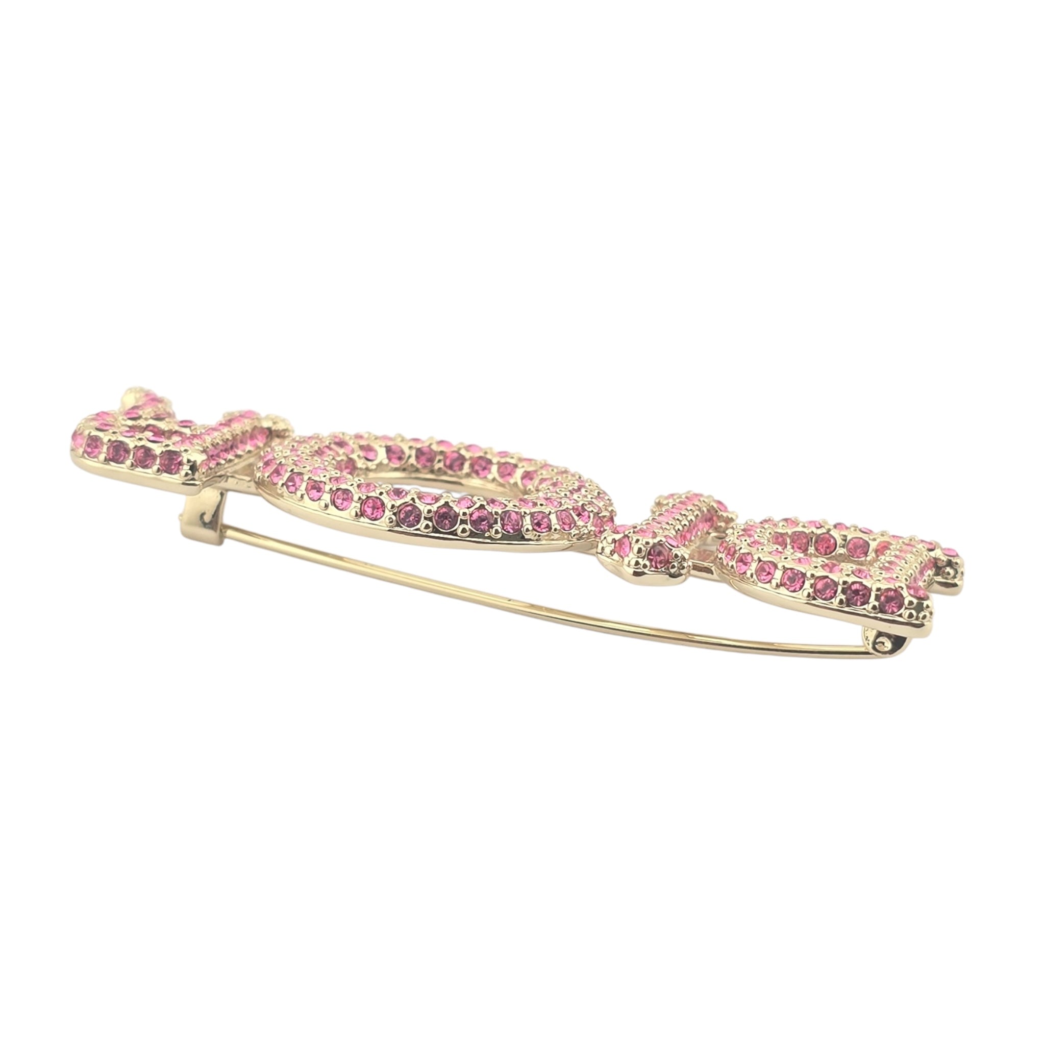 Christian Dior Miss Dior Pink Crystal Brooch 