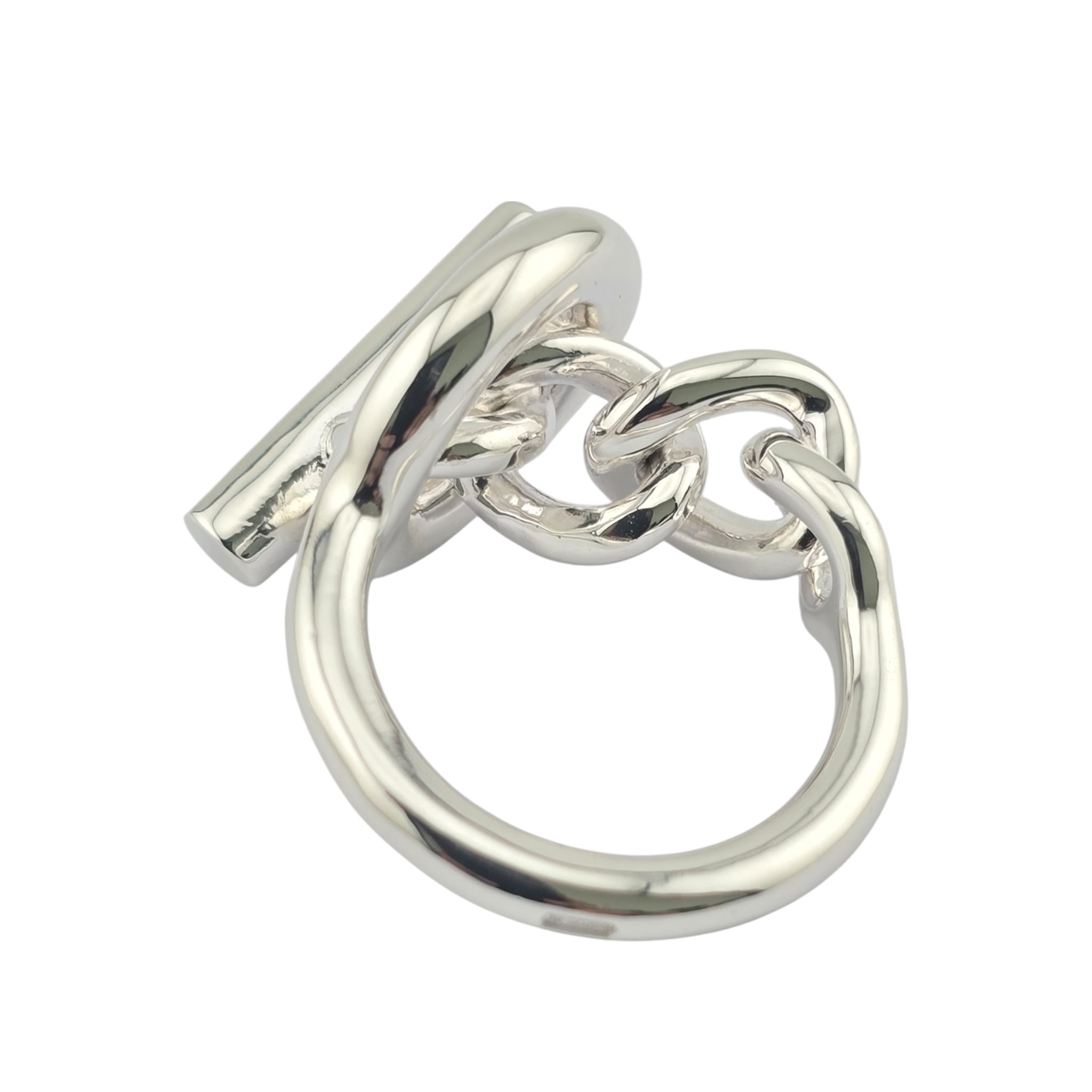 Hermes Croisette Sterling Silver Ring HERMES