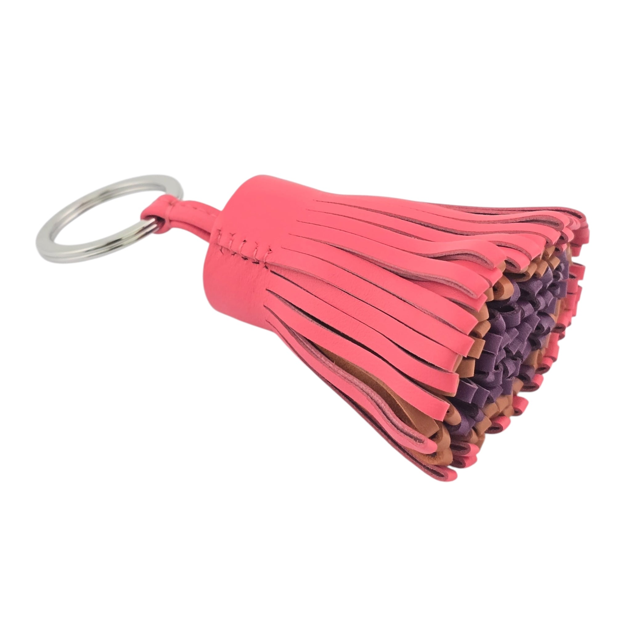 Hermes Carmen Key Ring Rose Azalee HERMES