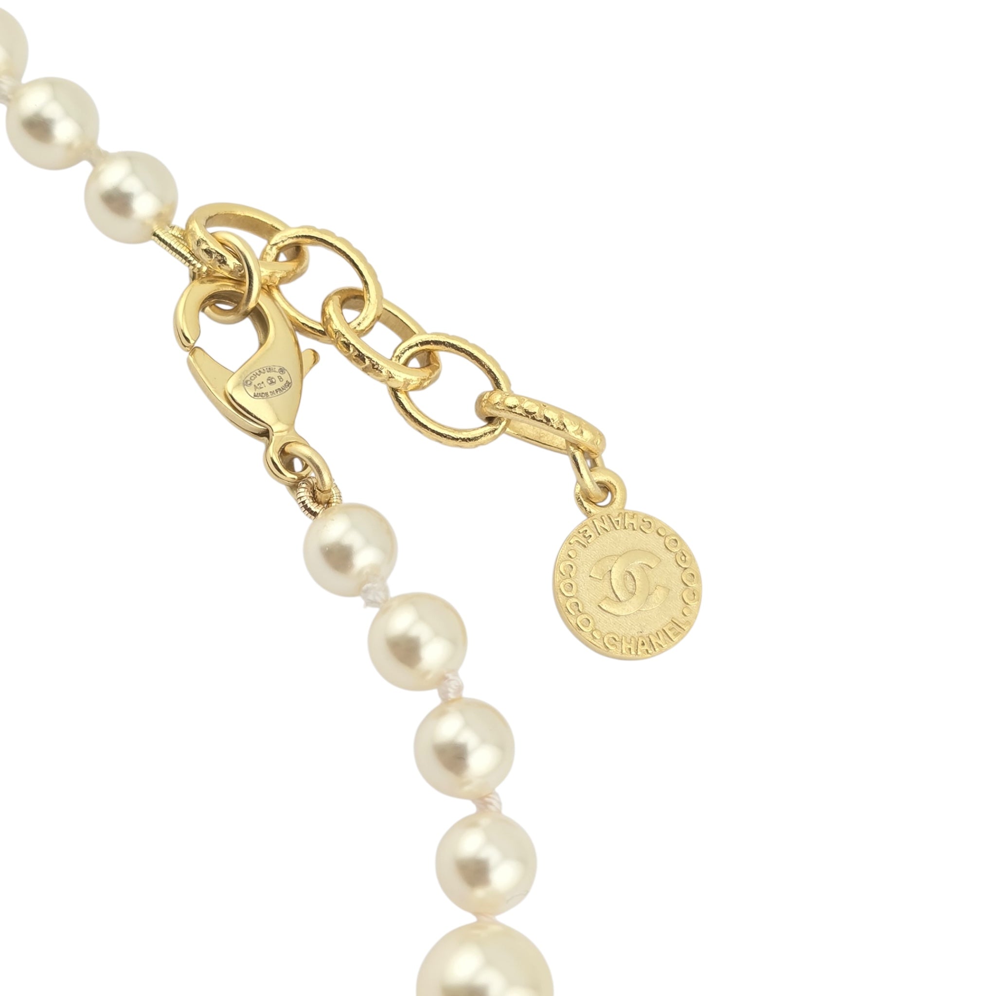 Chanel CC Faux Pearl 100 Anniversary Necklace 2021 CHANEL