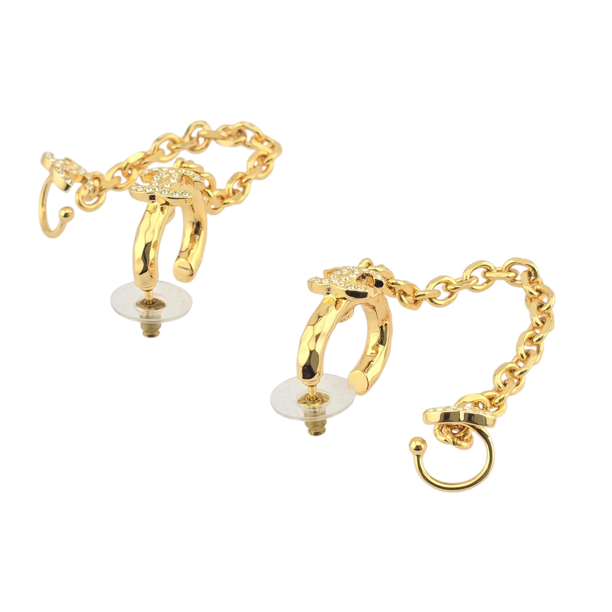 Chanel CC Gold Ear Clip Earrings 2022 CHANEL