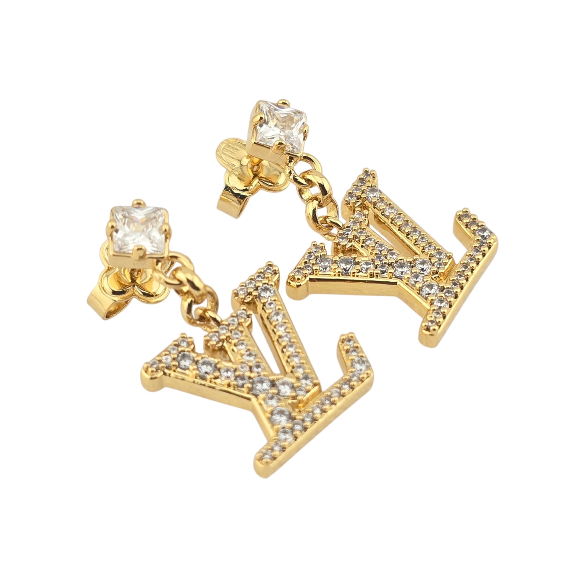 Louis Vuitton Lady LV Gold Earrings