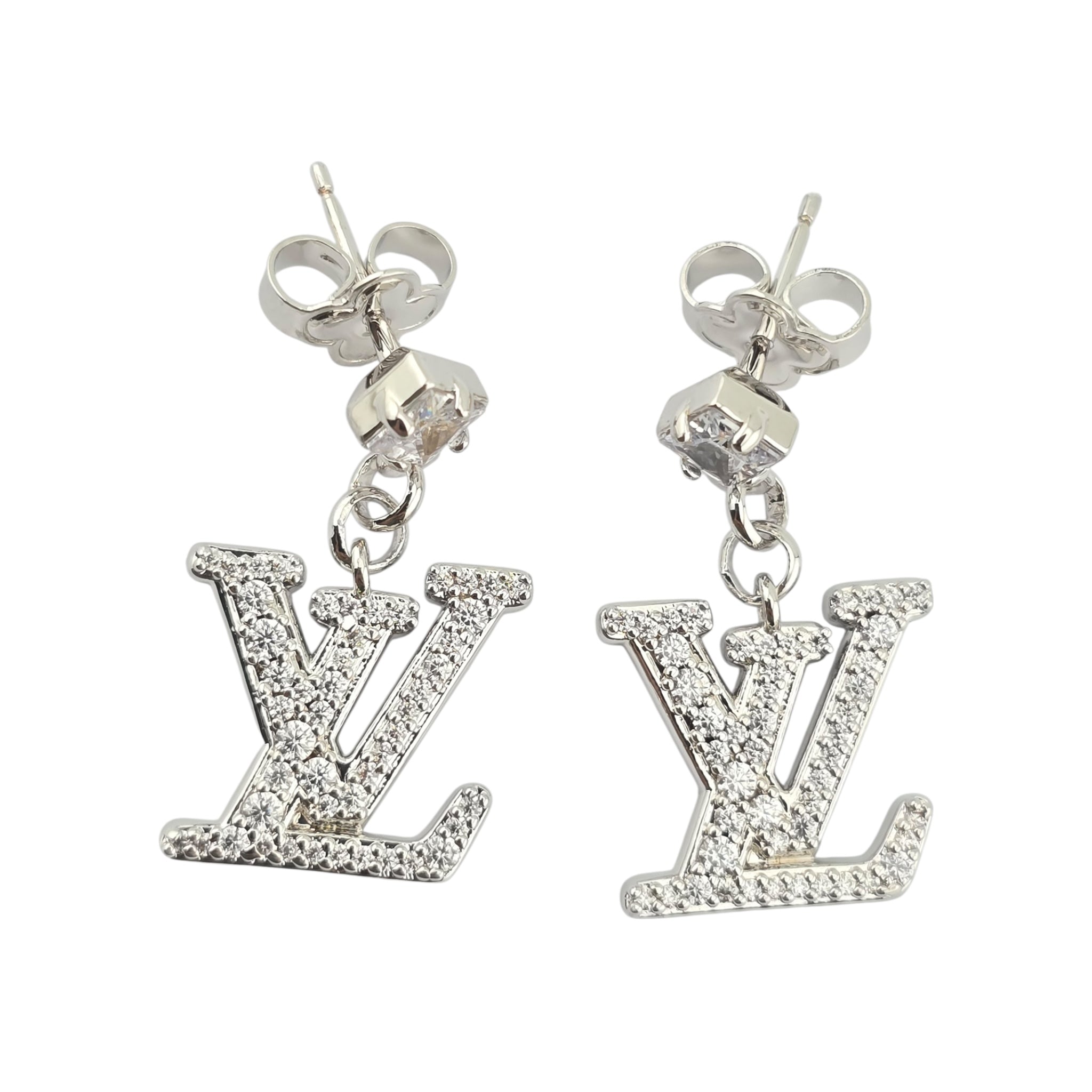 Louis Vuitton Lady LV Silver Earrings