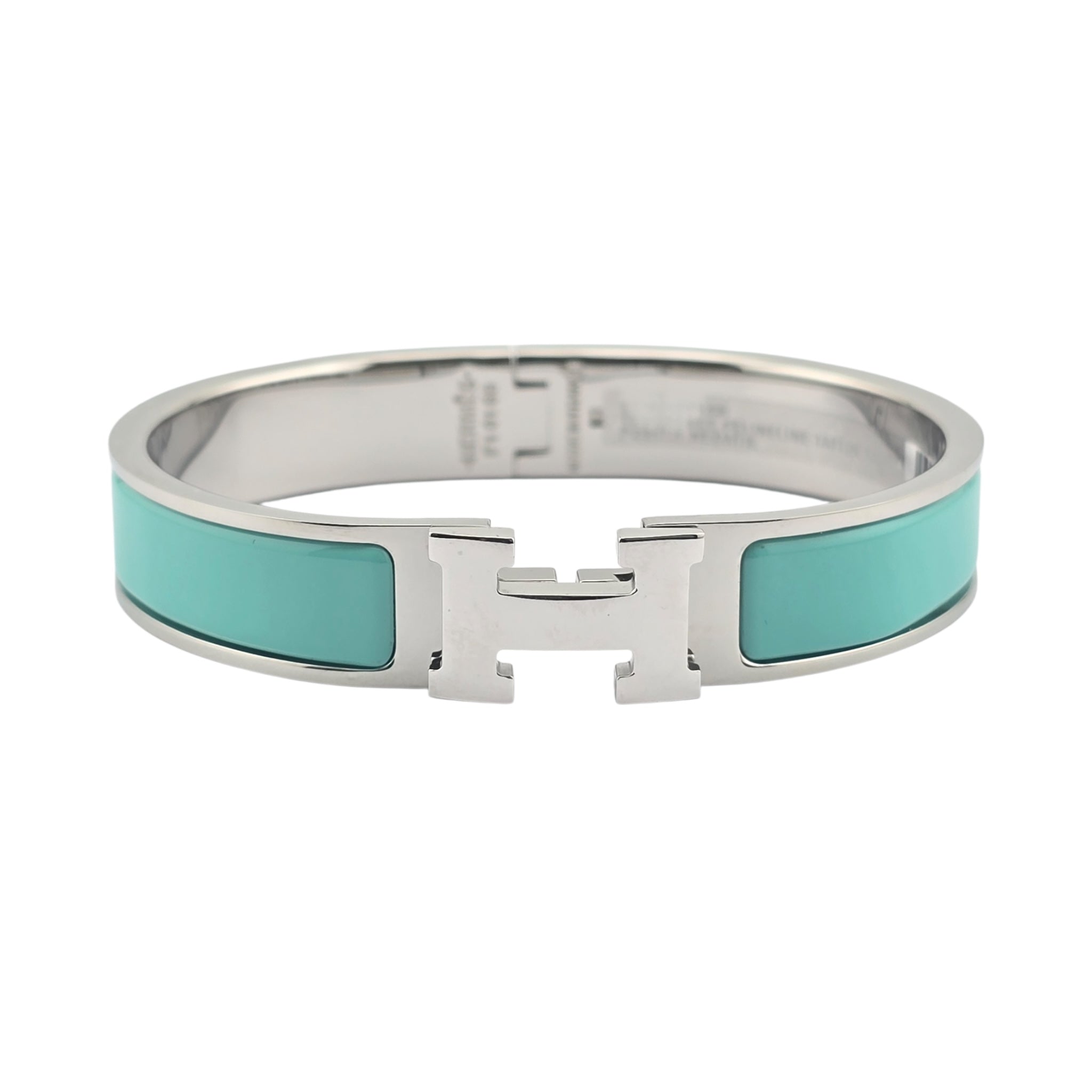 Hermes Clic H Bracelet Lagon Palladium GM