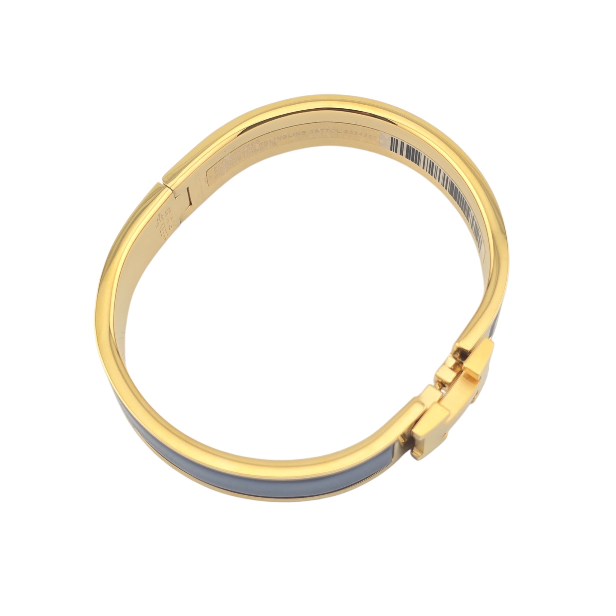 Hermes Clic H Bracelet Navy Gold GM