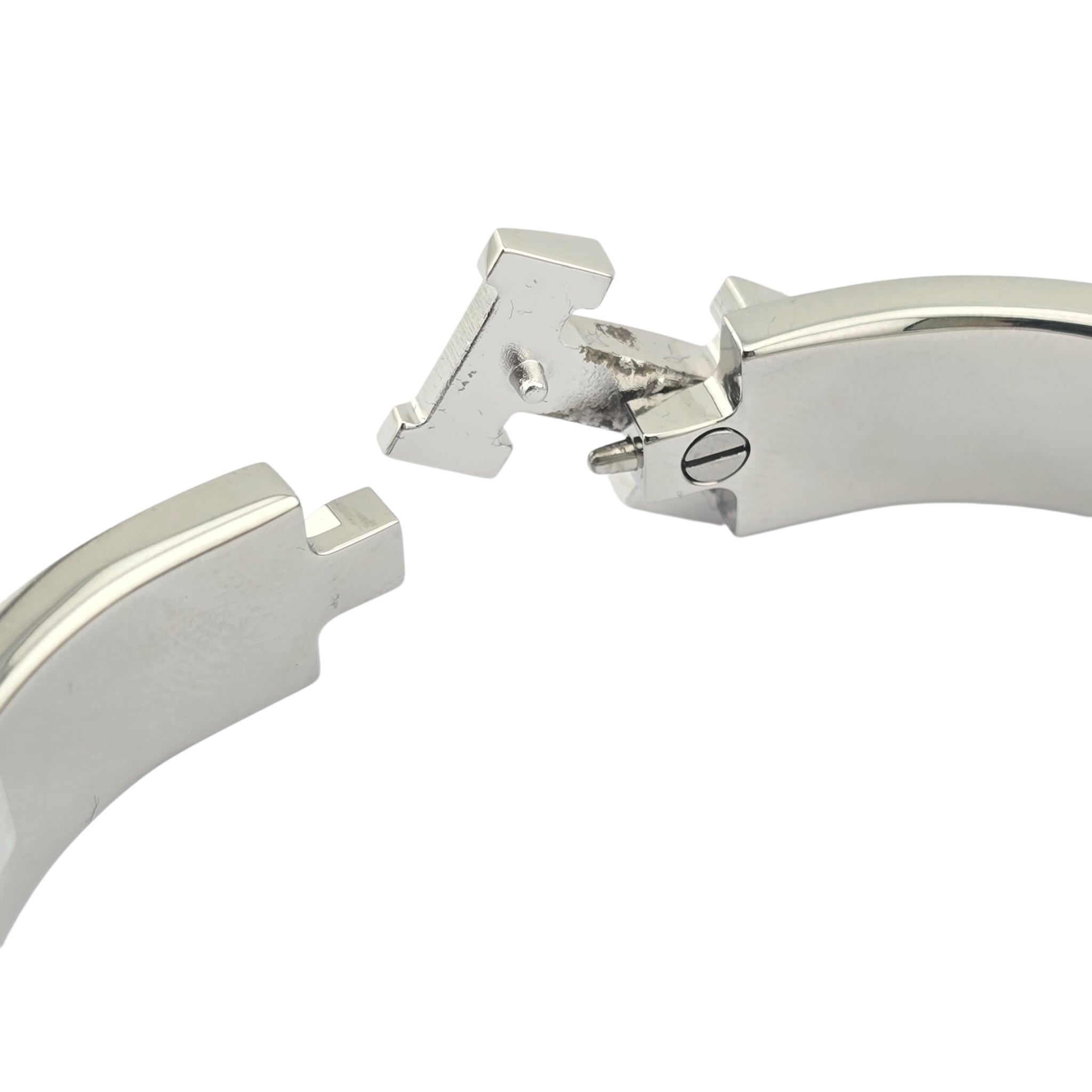 Hermes Clic H Bracelet Pink Palladium GM