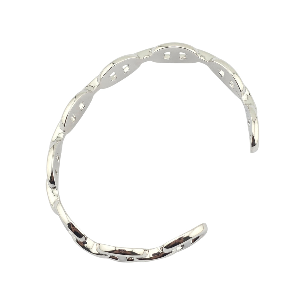 Hermes Chaine d'ancre Enchainee Silver Bracelet Medium - ST