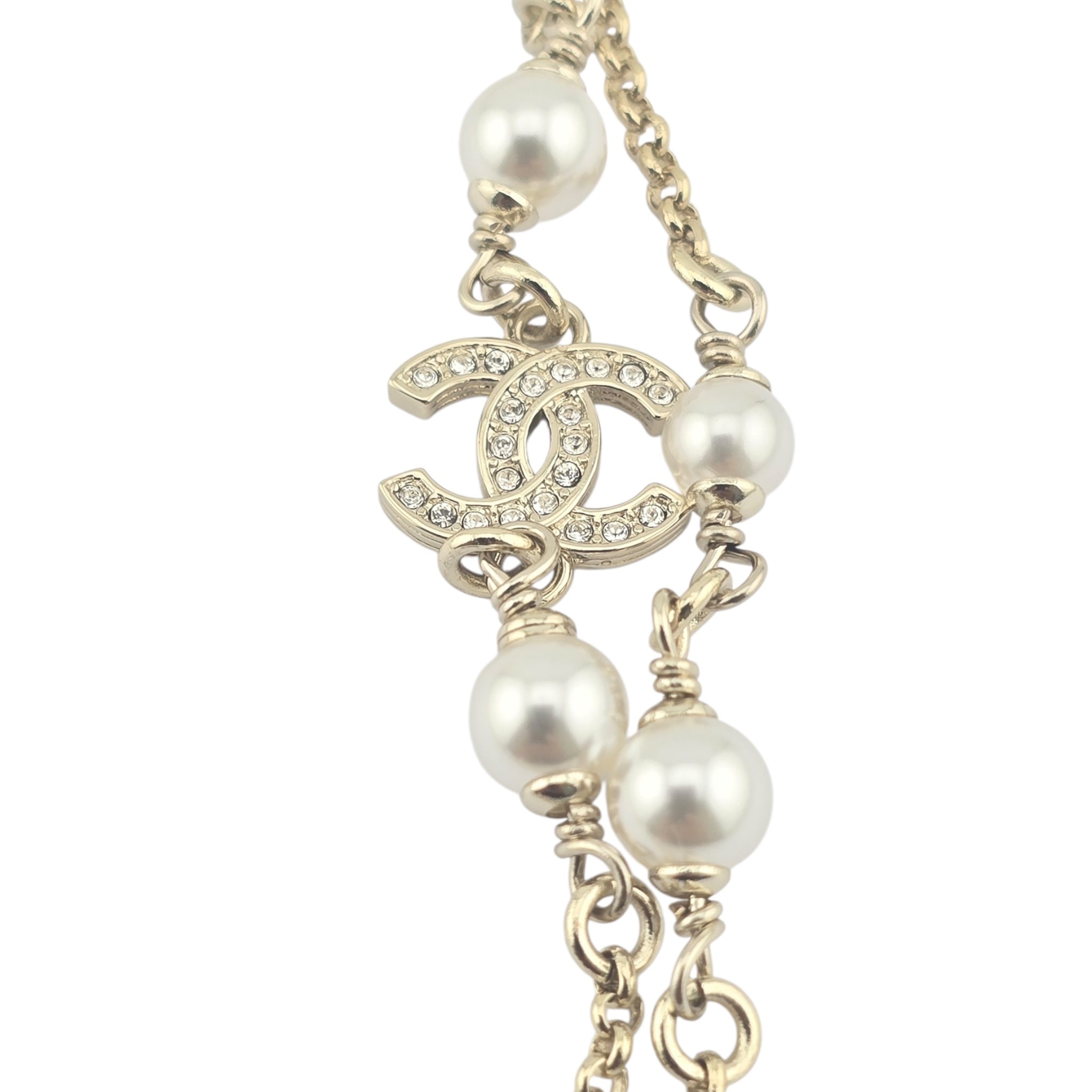 Chanel CC Long Necklace Gold 2025