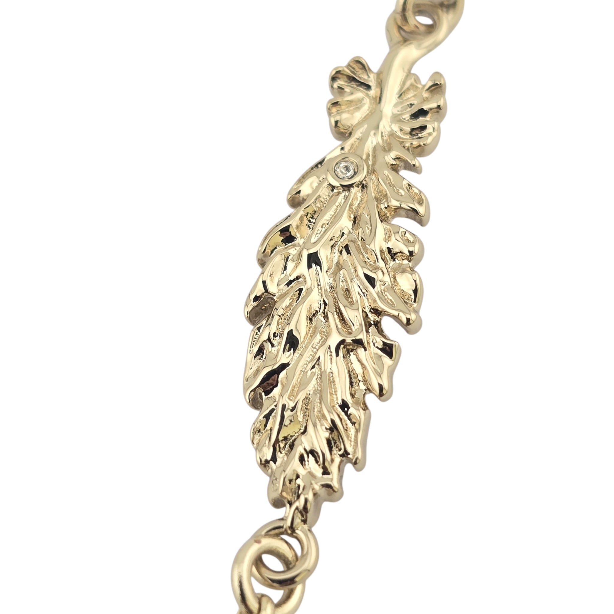 Chanel CC Gold Leaf Faux Pearls Necklace 2025