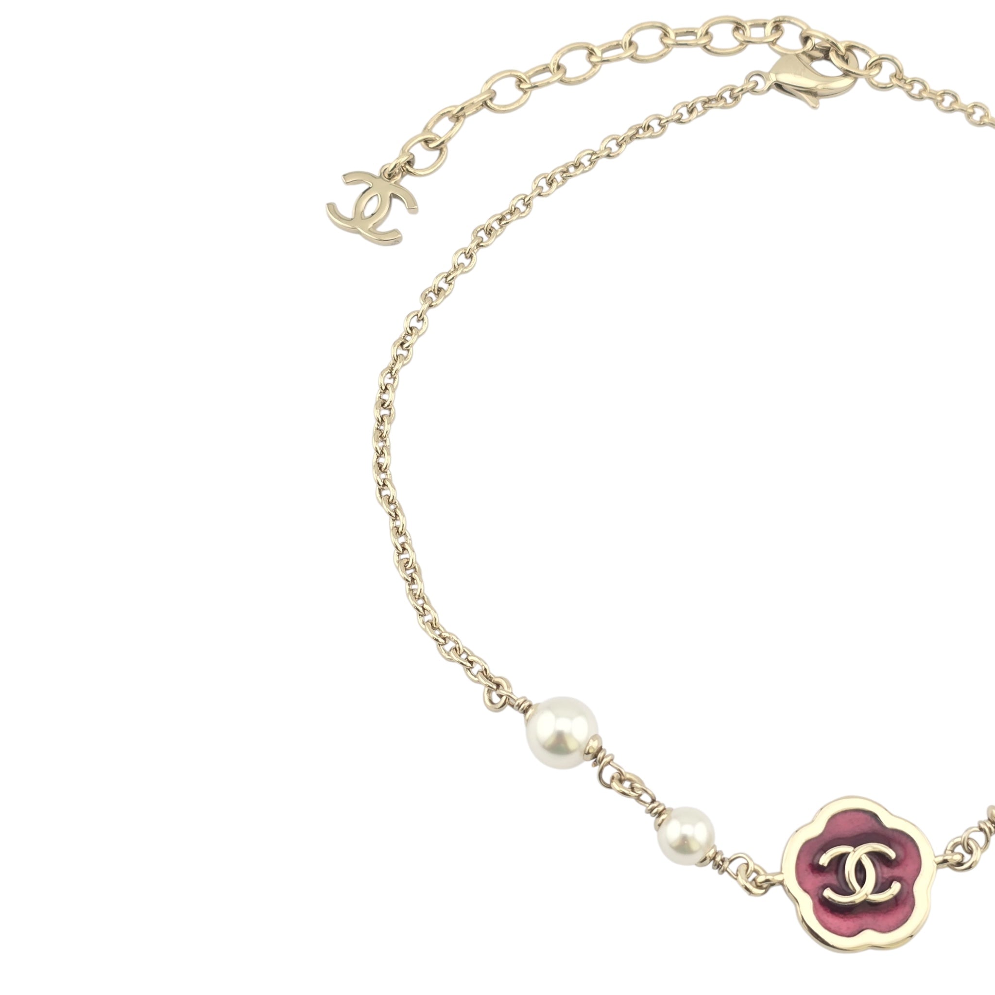 Chanel CC Red Pendant Necklace 2025