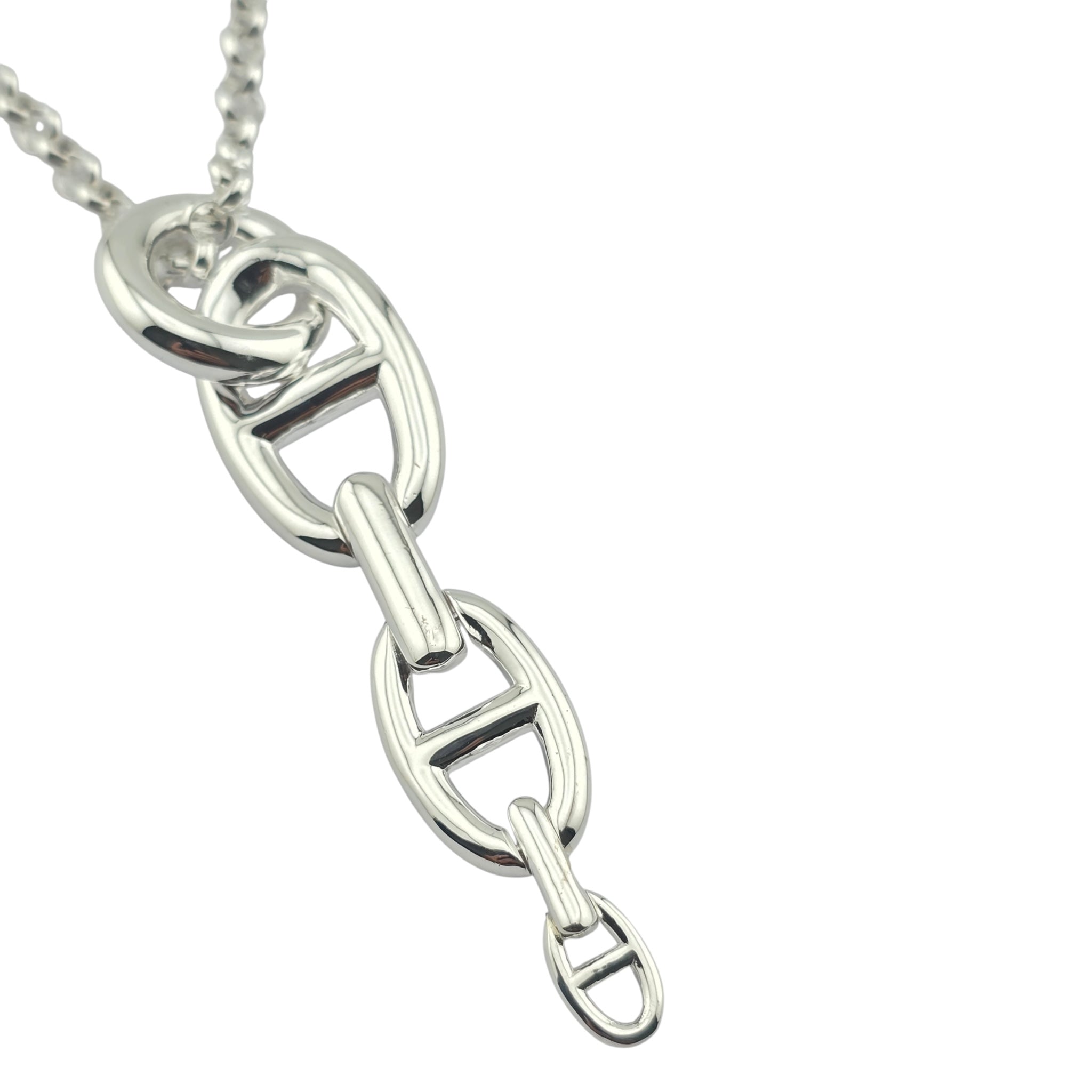 Hermes Chaine d'Ancre Enchainee Pendant Large Model
