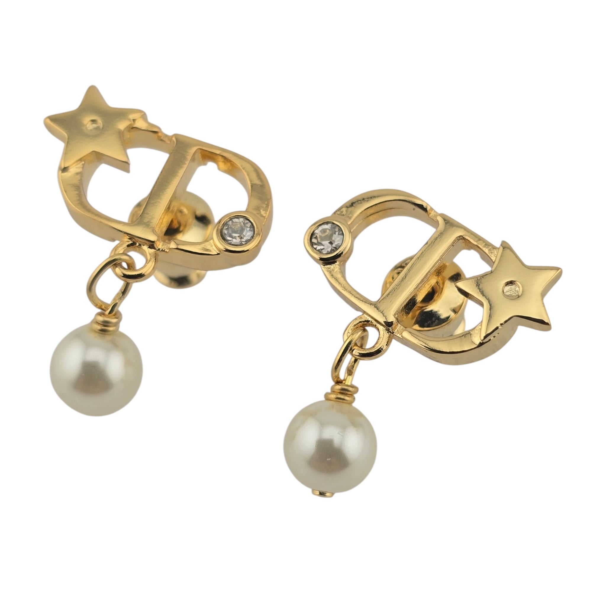 Christian Dior Petit CD Lucky Star Earrings