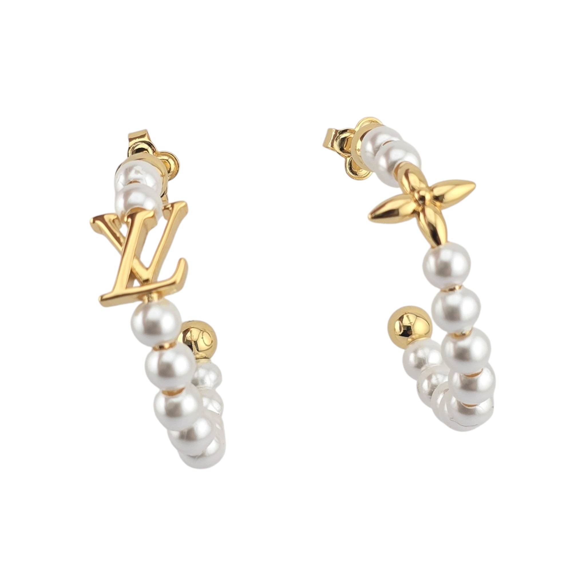 Louis Vuitton My LV Pearl Hoop Earrings