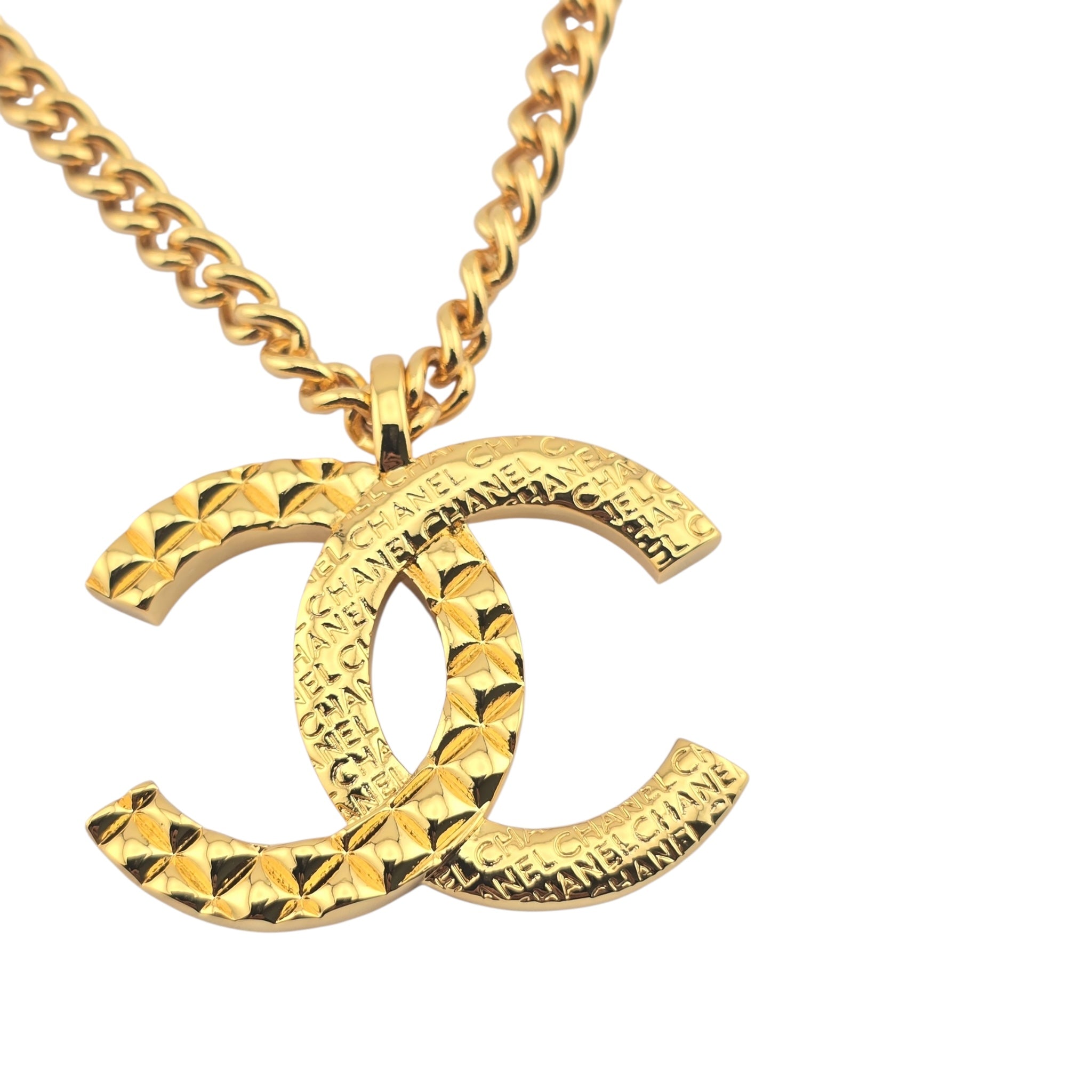 Chanel CC F24 Gold Pendant Necklace 2024 CHANEL