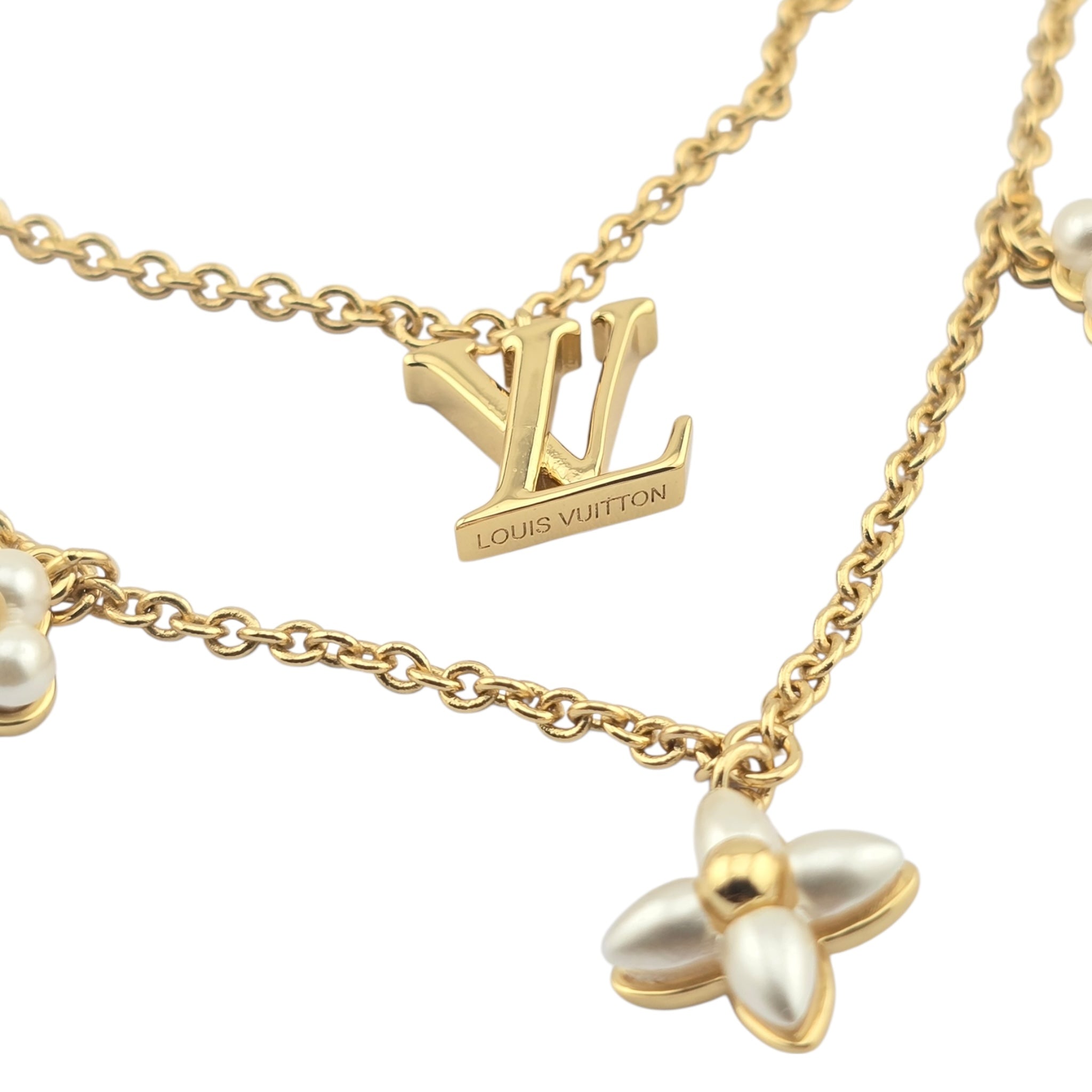 Louis Vuitton LV Floragram Gold Necklace LOUIS VUITTON