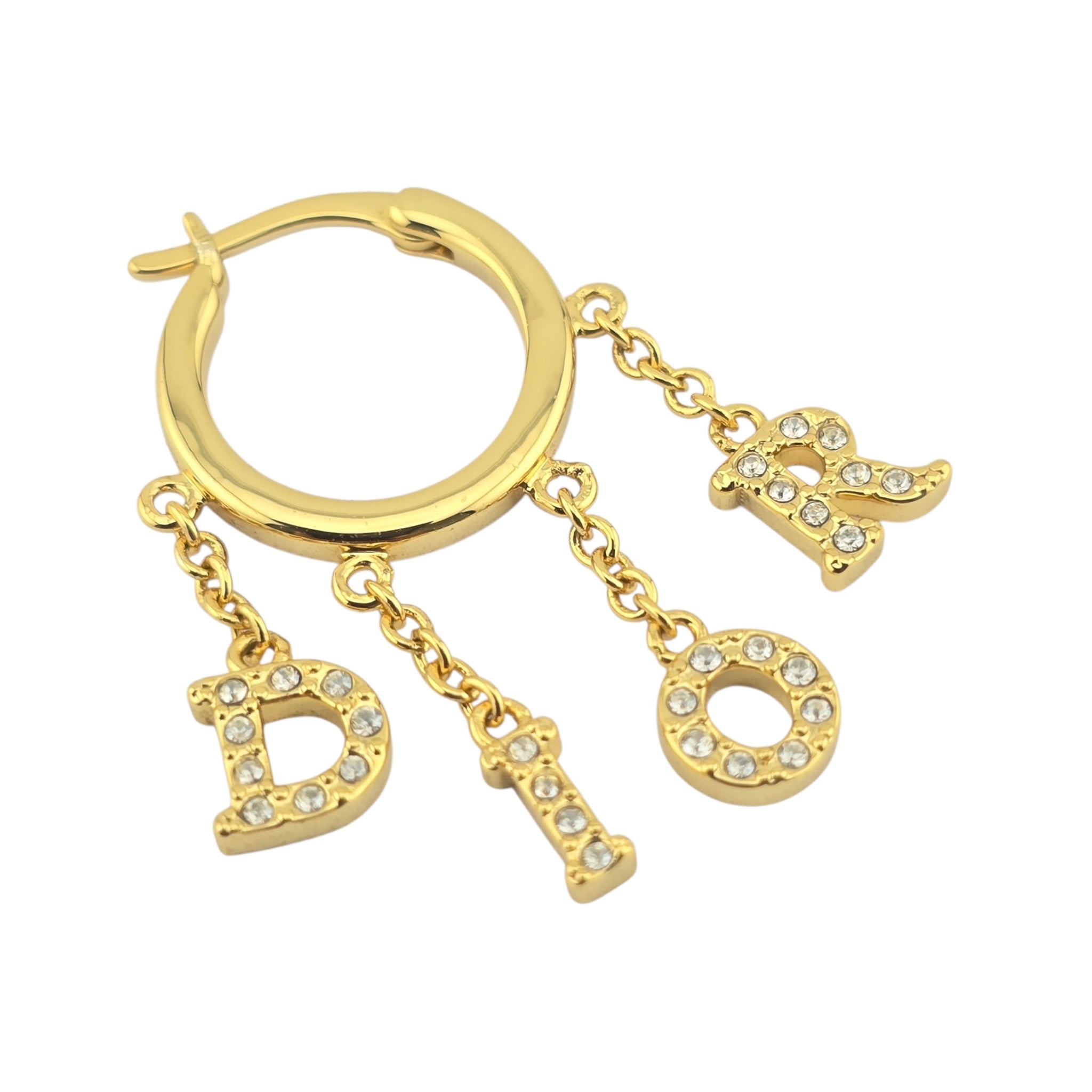 Christian Dior Dio(r)Evolution Gold Hoop Earrings DIOR