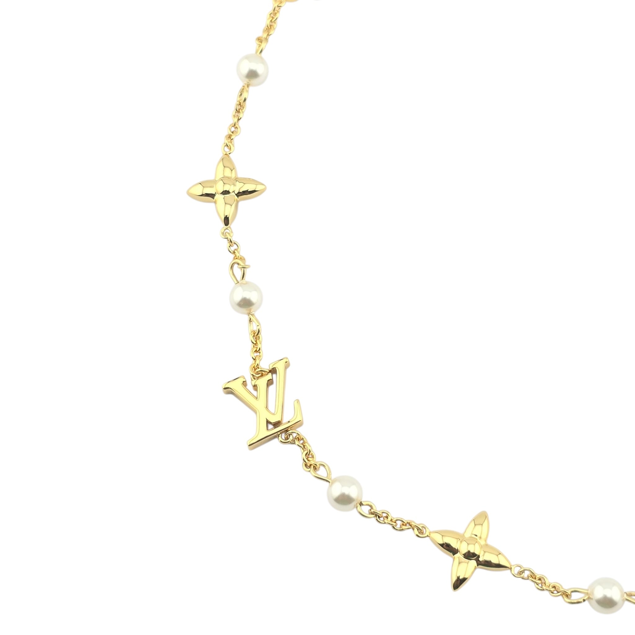 Louis Vuitton LV Louisa Gold Necklace LOUIS VUITTON